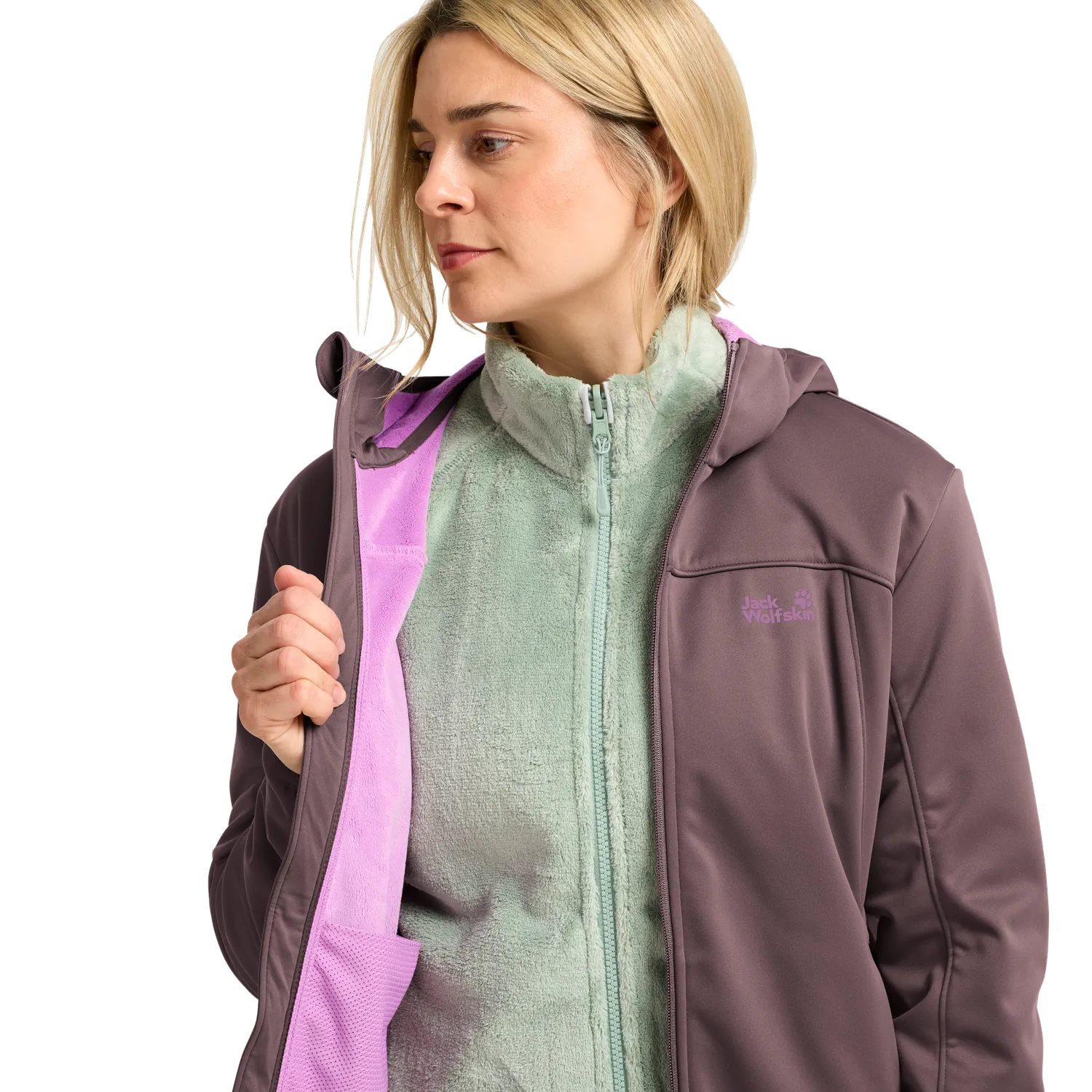 Jack Wolfskin Windhain 2 Coat W manteau femme déperlant