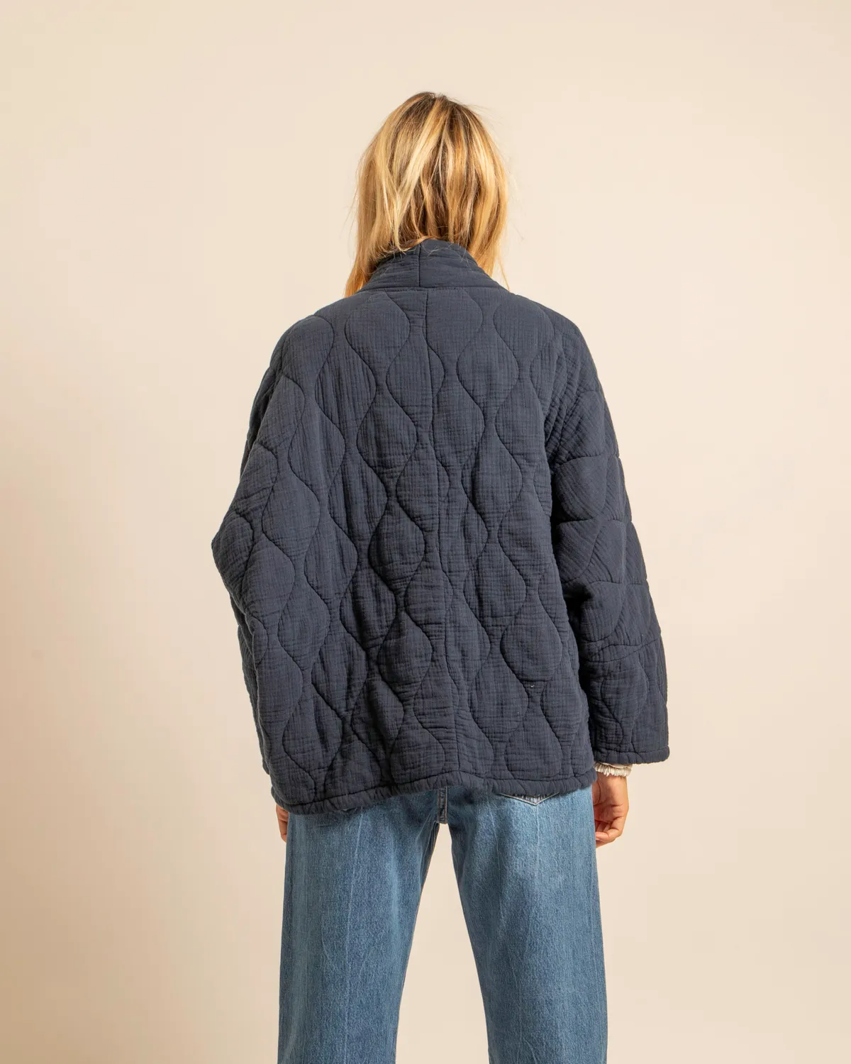 AOKYANOS Chicago Nuit veste kimono coton taille unique