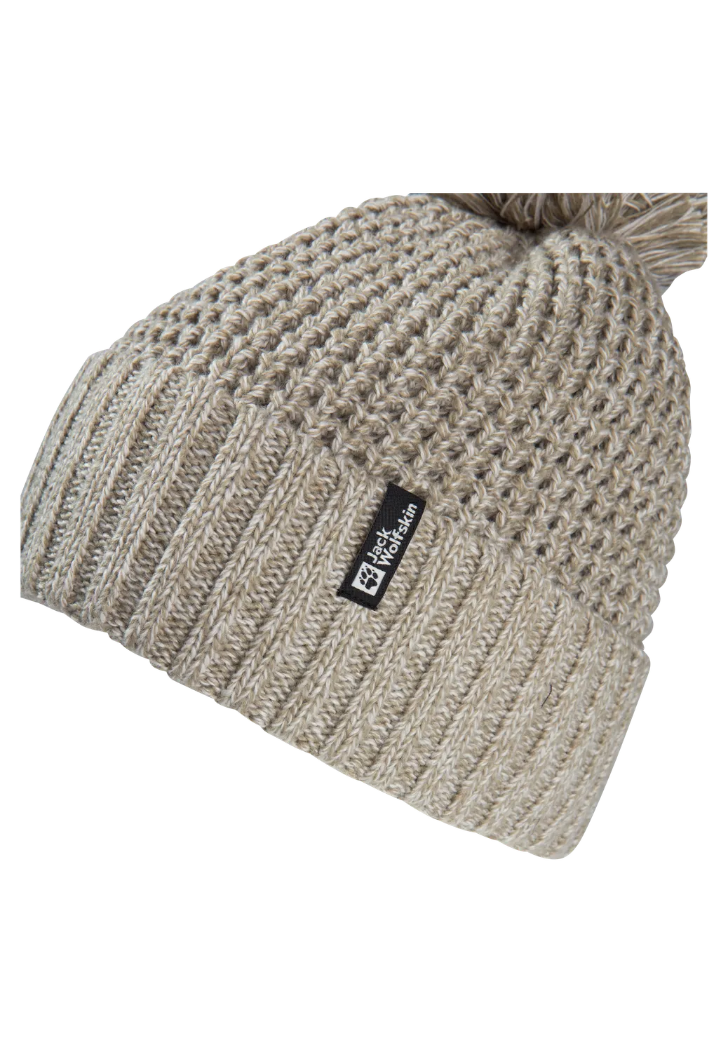 JACK WOLFSKIN MEDLEY KNIT BEANIE W bonnet pompon polaire
