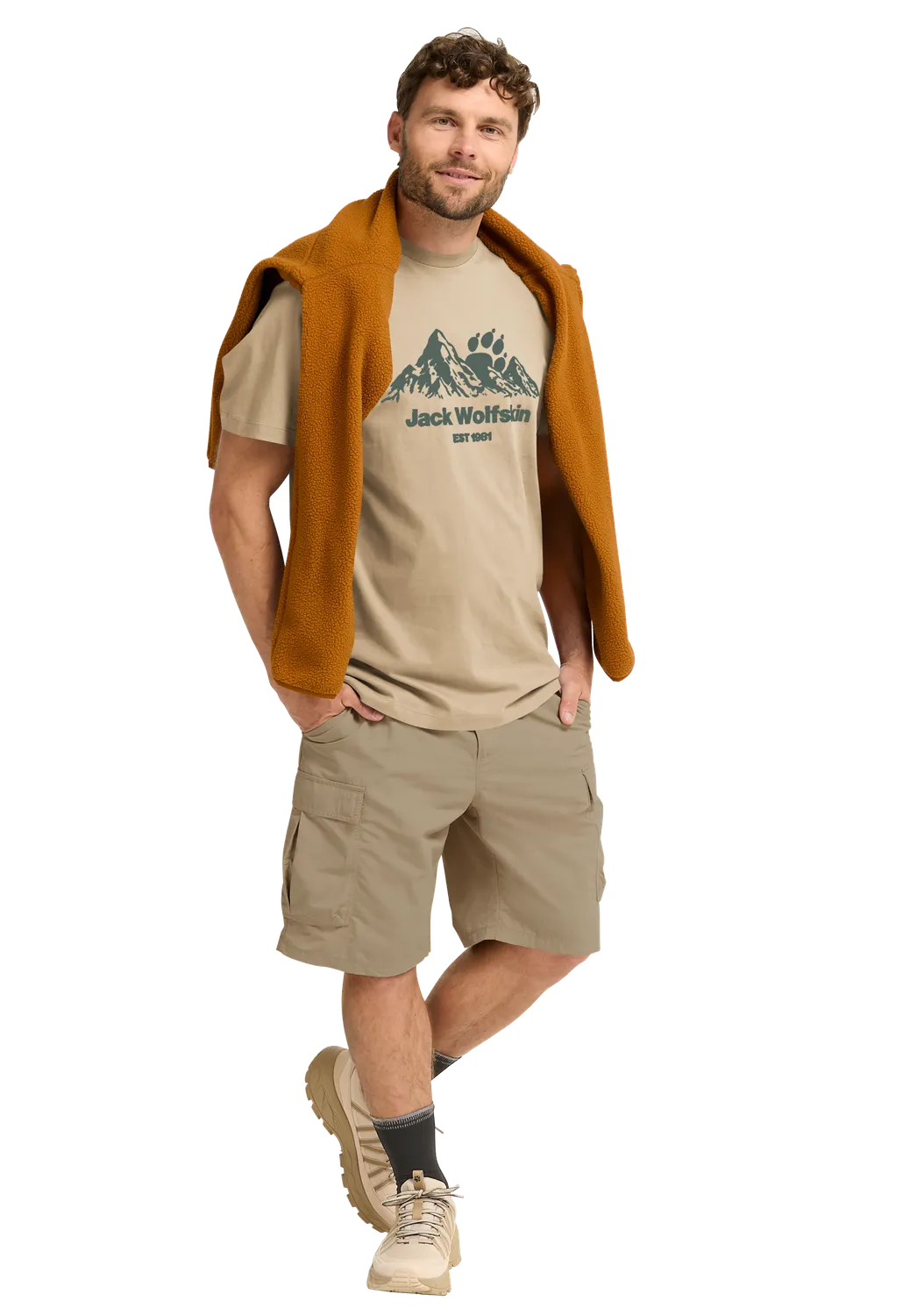 Jack Wolfskin Carefree T M t-shirt homme coton décontracté