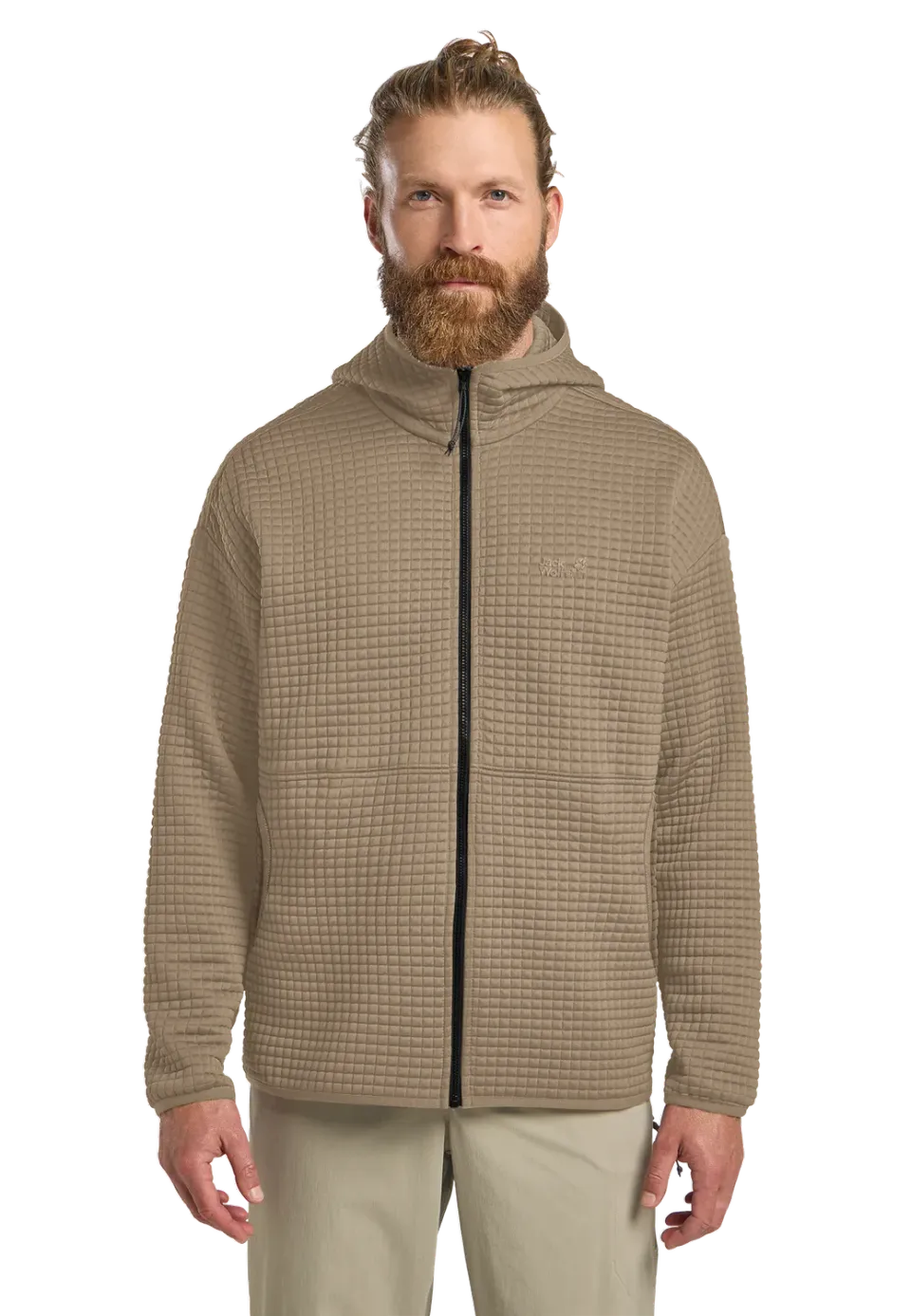 Jack Wolfskin Mogari Hooded FZ M polaire homme gaufrée