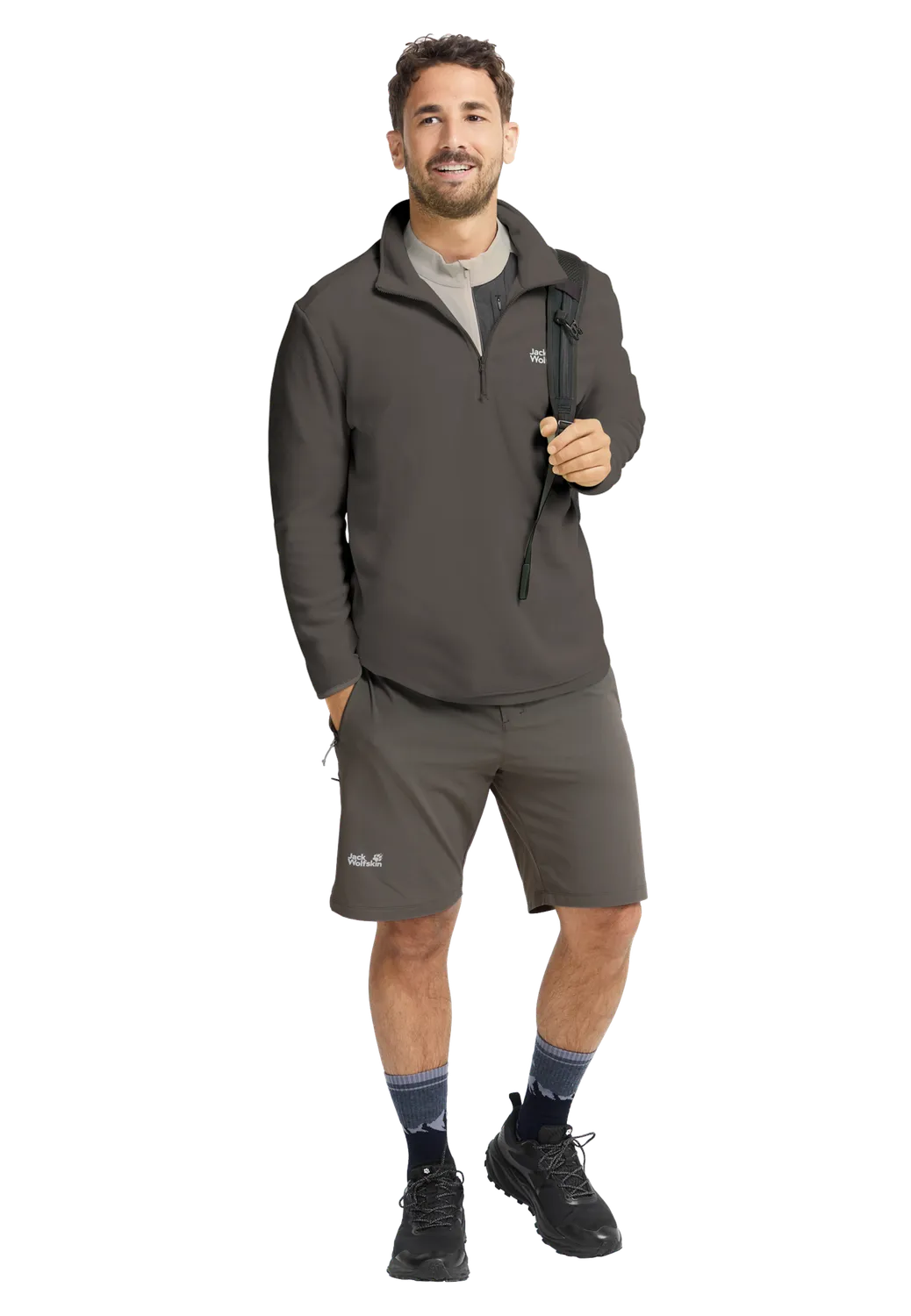 Jack Wolfskin Taunus 100 HZ M pull polaire homme demi-zip