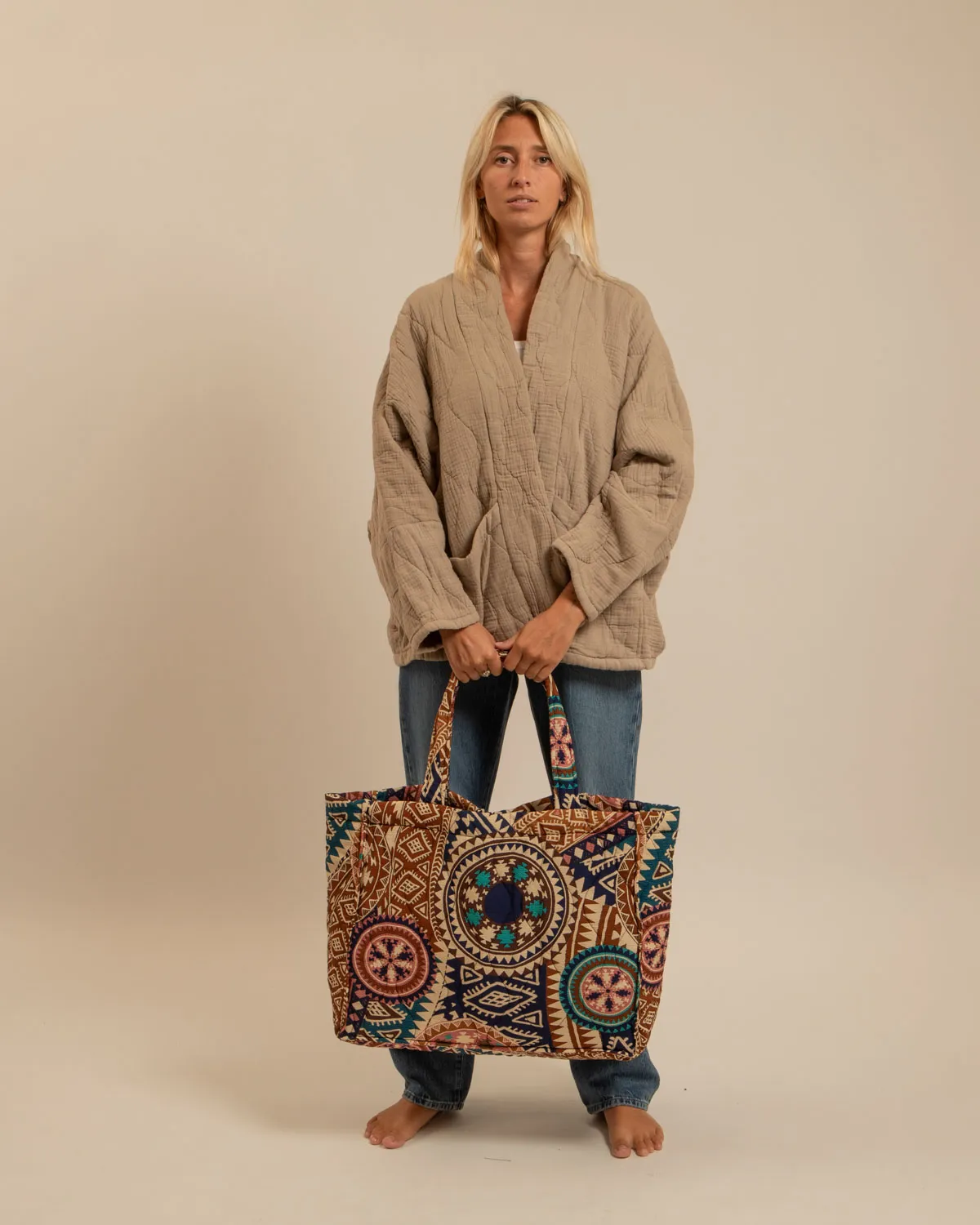 Aokyanos Philadelphie Inca sac navy matelassé