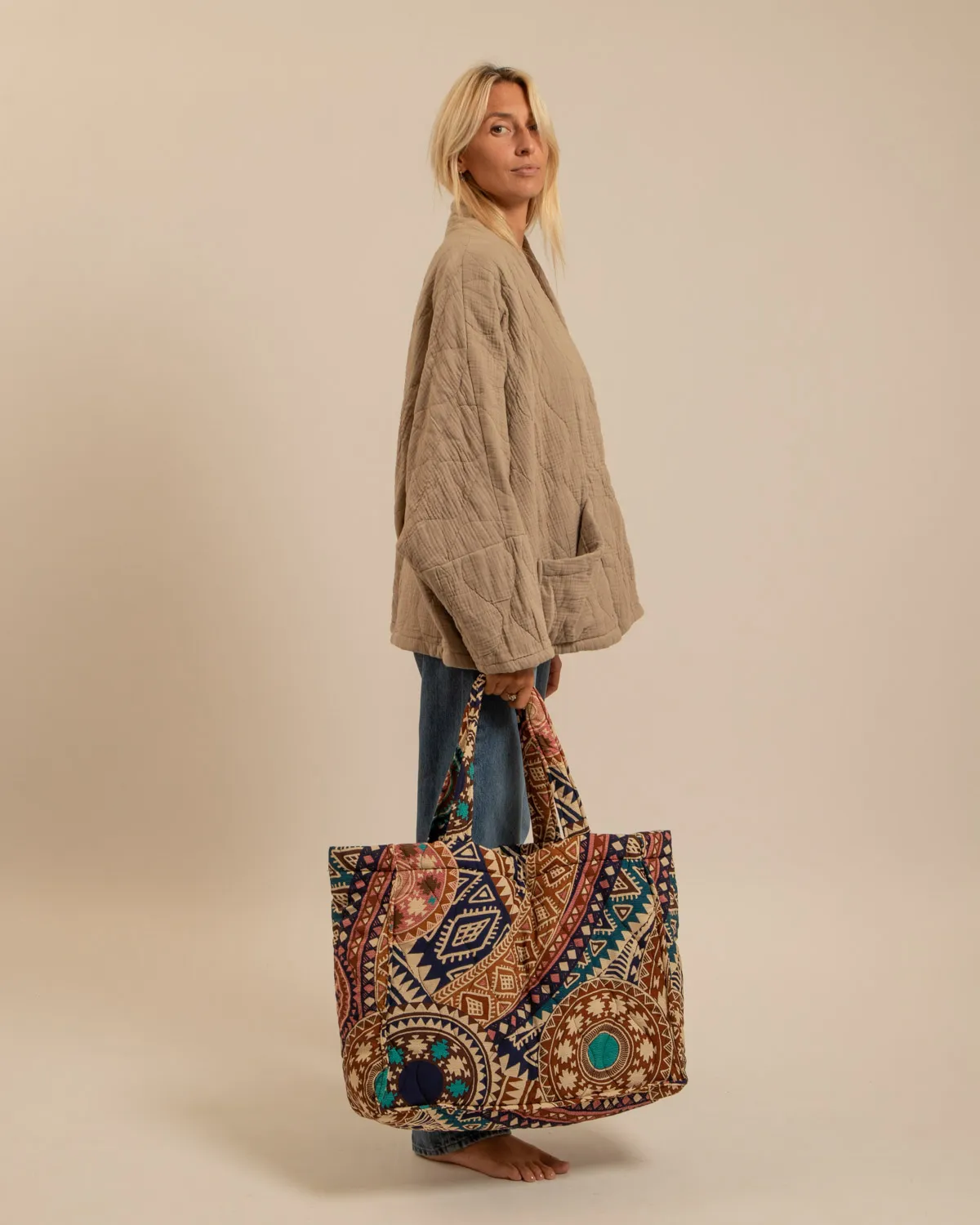 Aokyanos Philadelphie Inca sac navy matelassé