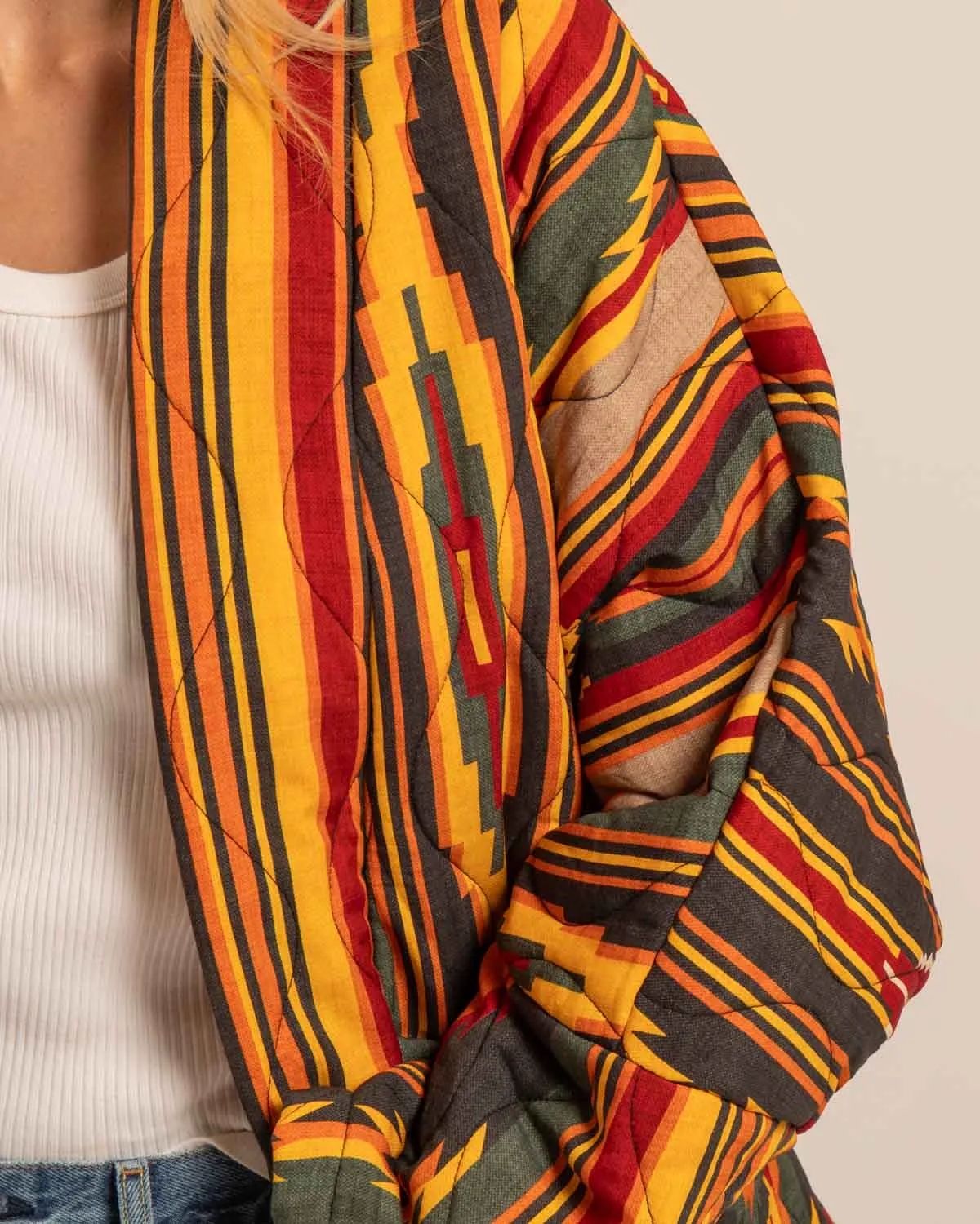 AOKYANOS Chicago Koda Kaki veste kimono matelassée kaki taille unique