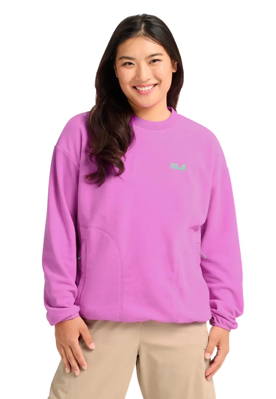 JACK WOLFSKIN FIND THE WILD CREWNECK W sweat femme polaire