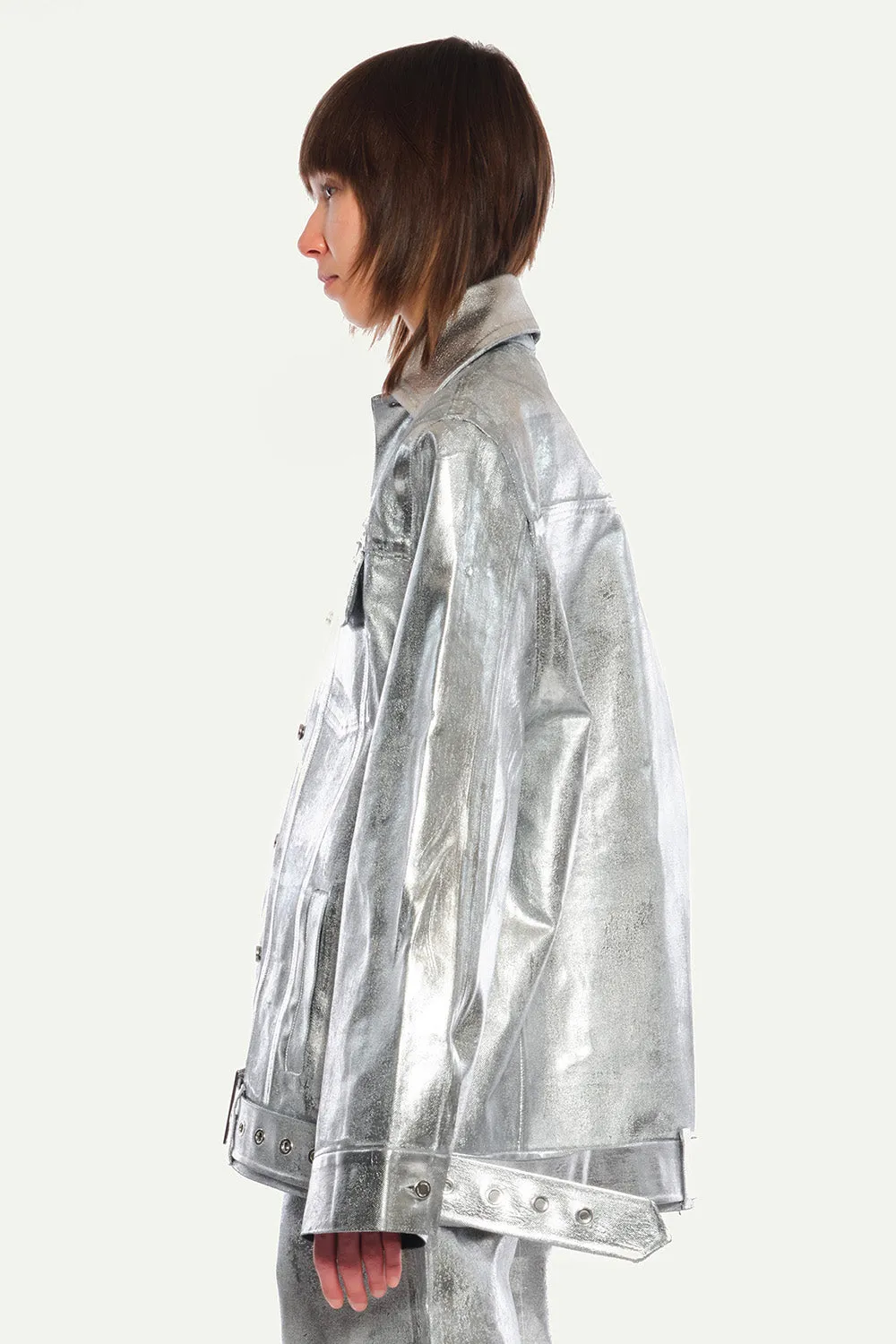 JEANNE FRIOT Delphine Silver Jacket veste jean argent