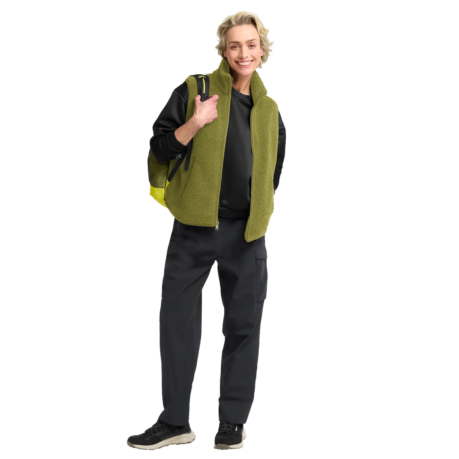 Jack Wolfskin High Curl Vest W gilet sherpa femme chaud
