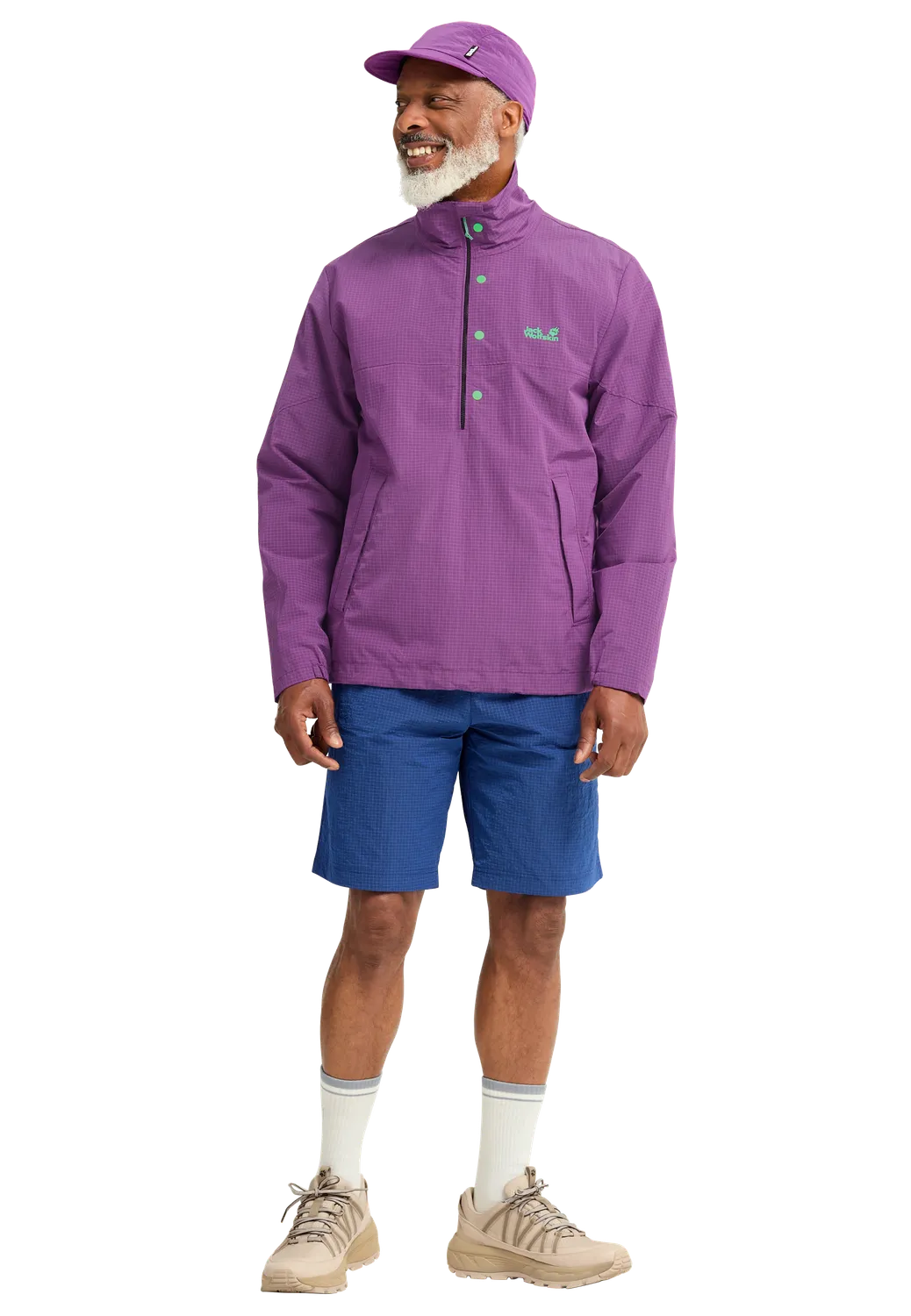 Jack Wolfskin Find The Wild Overhead M sweat coupe-vent