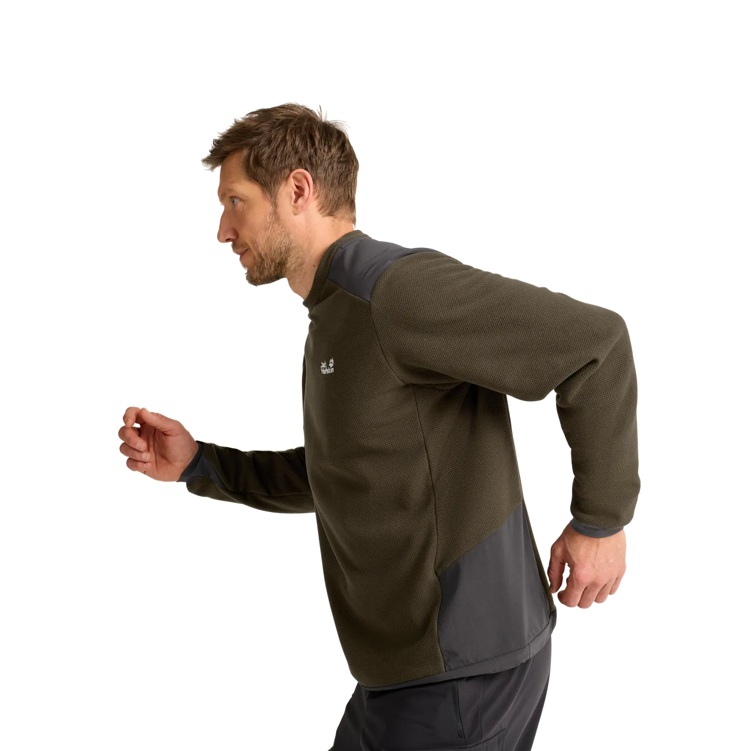 Jack Wolfskin Cold Ridge Crewneck M pull polaire chaud