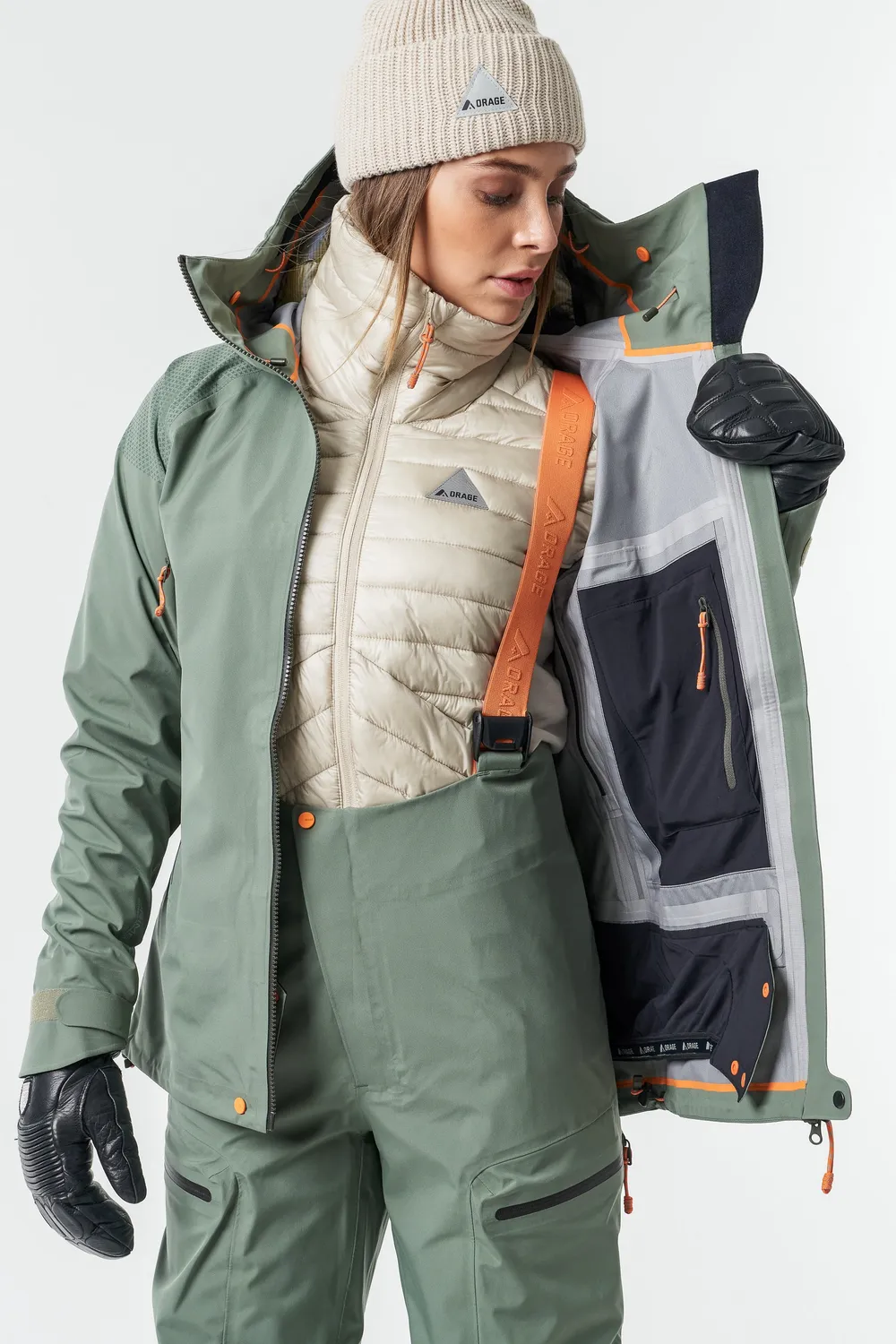 Orage MTN-X Alpina 3L veste imperméable Dark Leaf