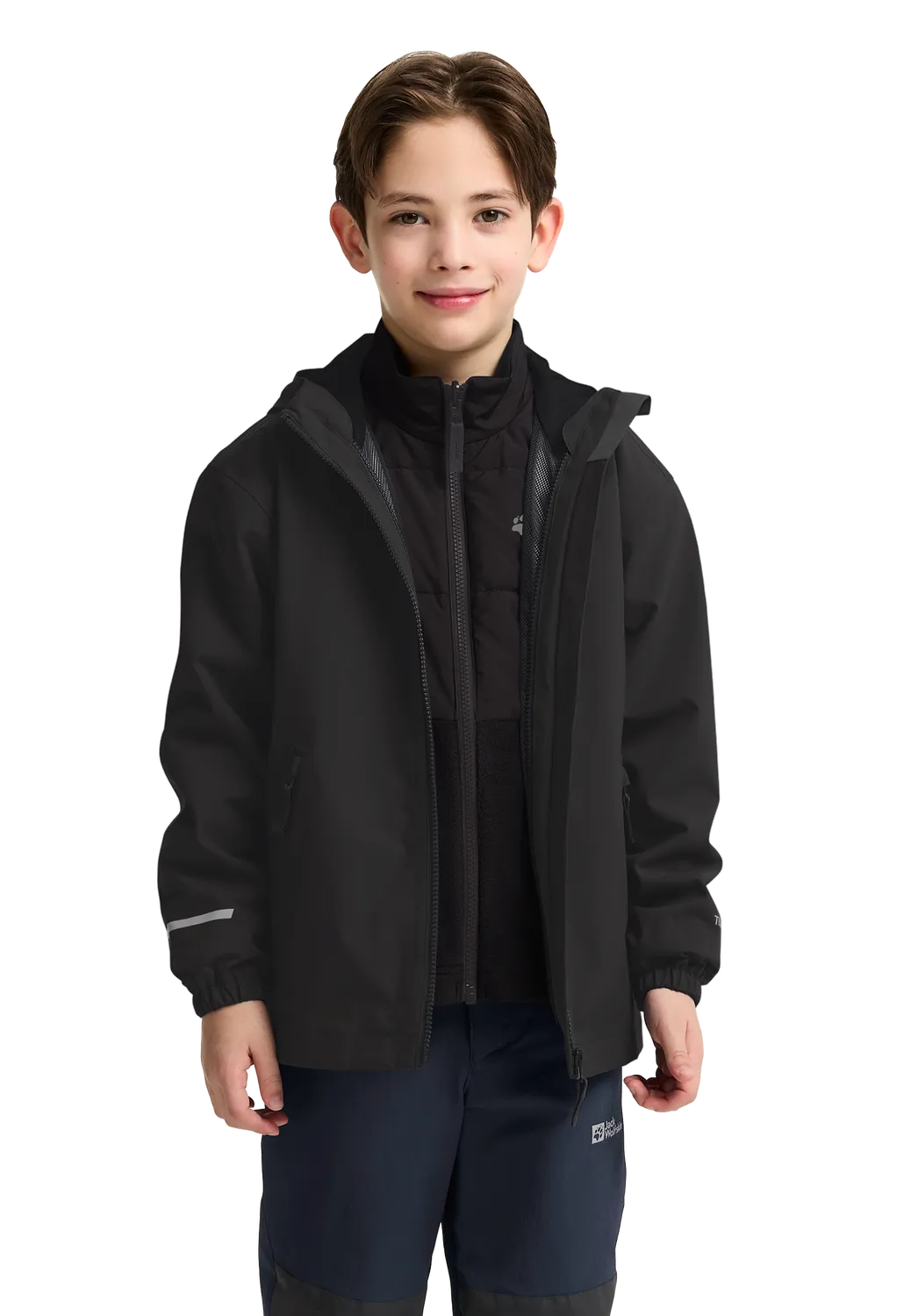 Jack Wolfskin Hybrid 3in1 veste enfant imperméable
