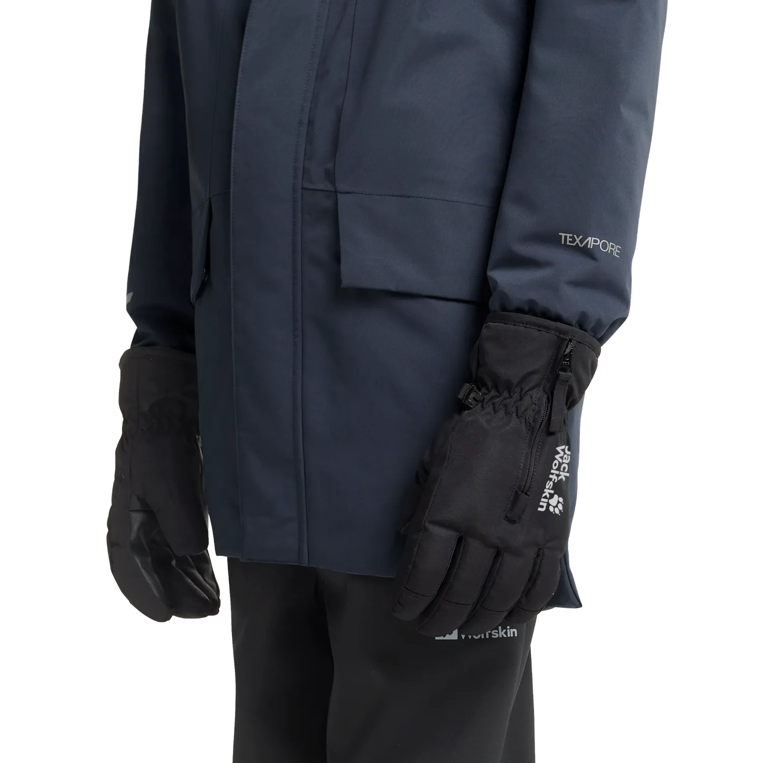 Jack Wolfskin Easy Zip gants enfant réfléchissants