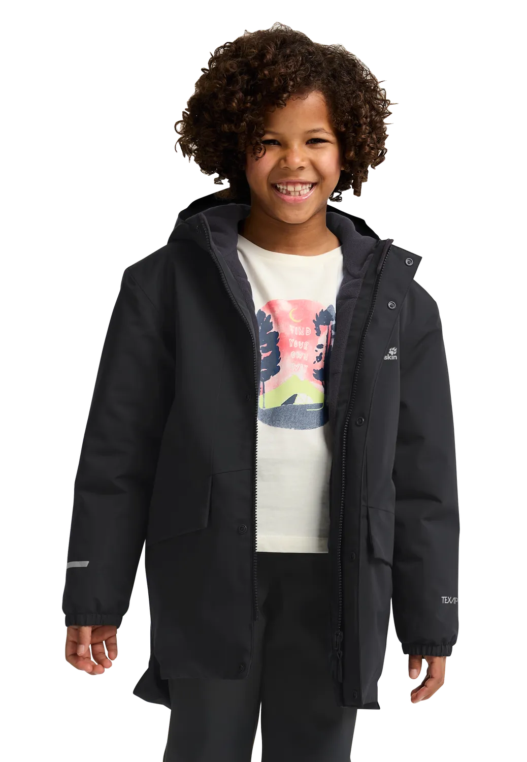 Jack Wolfskin Canvey Jkt Kids parka enfant chaude