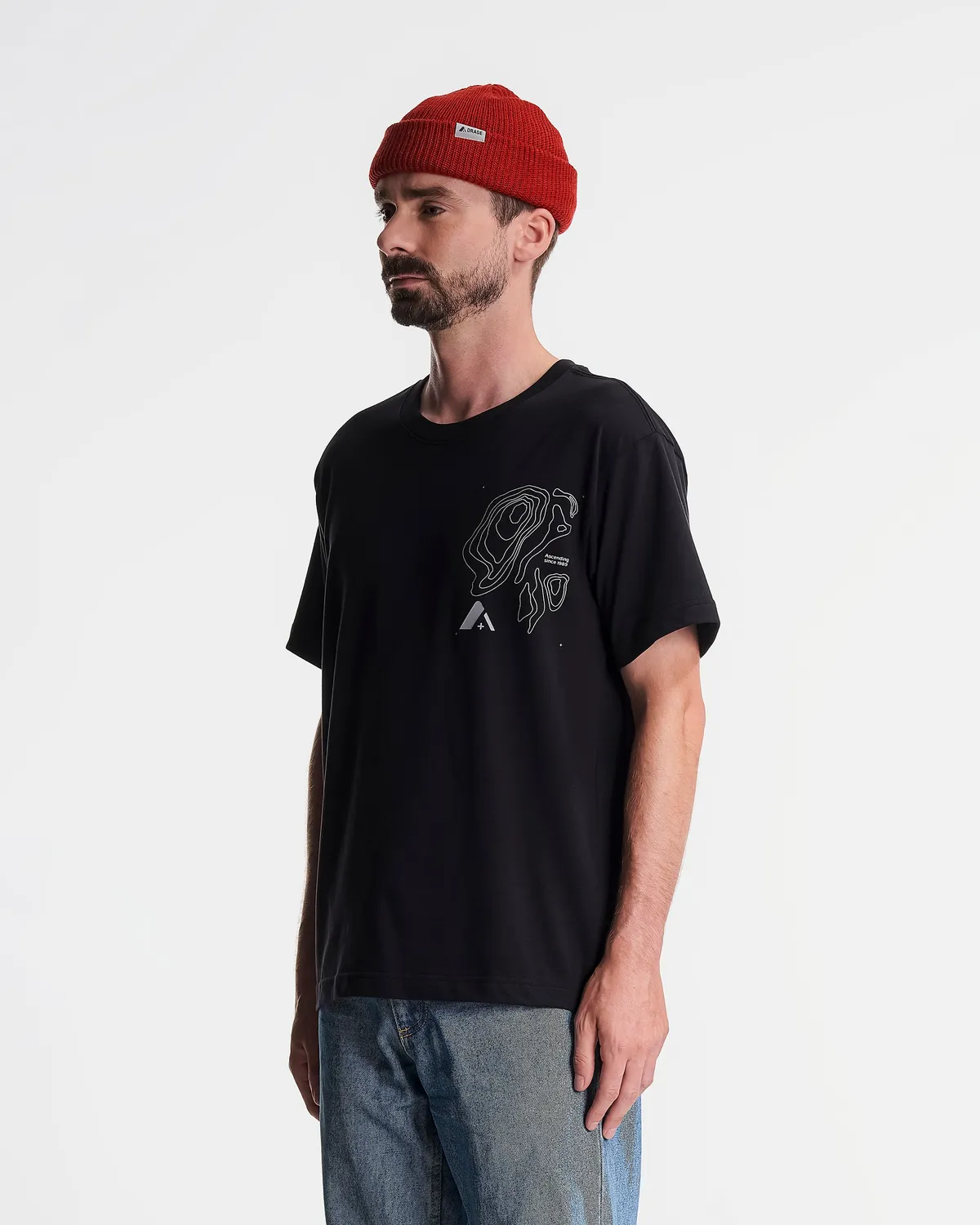 Orage Alpine Tee t-shirt noir coton bio