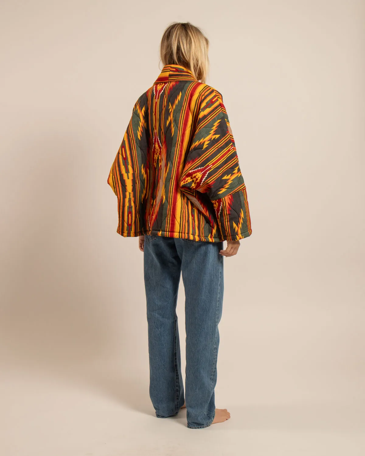 AOKYANOS Chicago Koda Kaki veste kimono matelassée kaki taille unique