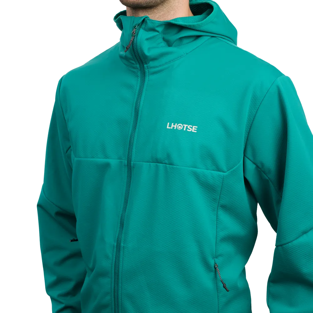 Lhotse Teiki Atlantis veste softshell bleue coupe-vent
