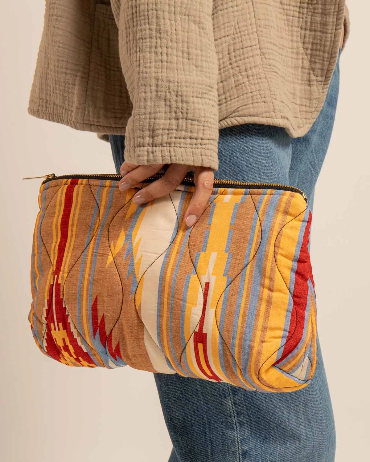 AOKYANOS Orlando Koda pochette beige 34 cm viscose
