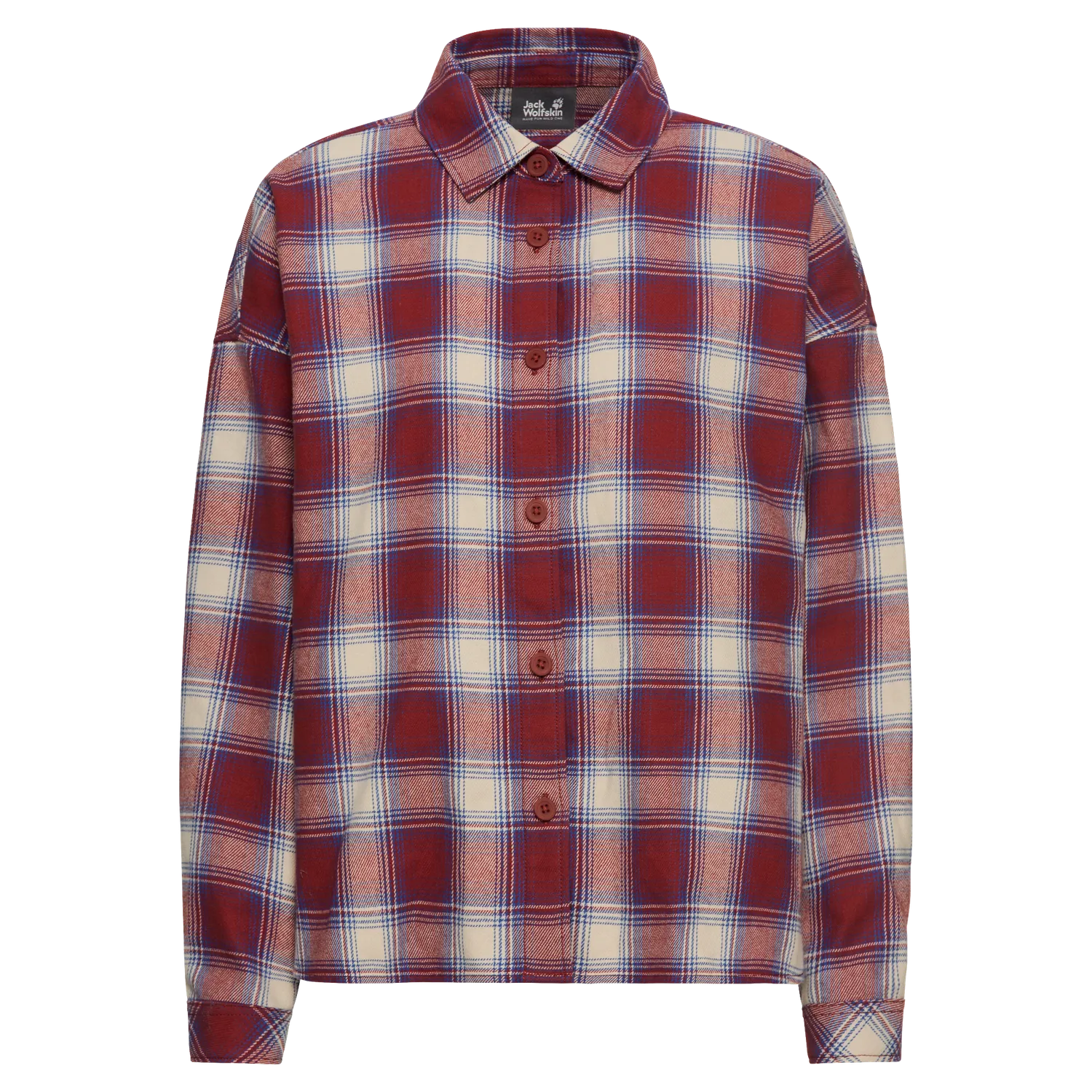 Jack Wolfskin Baja Flannel Shirt W chemise femme flanelle