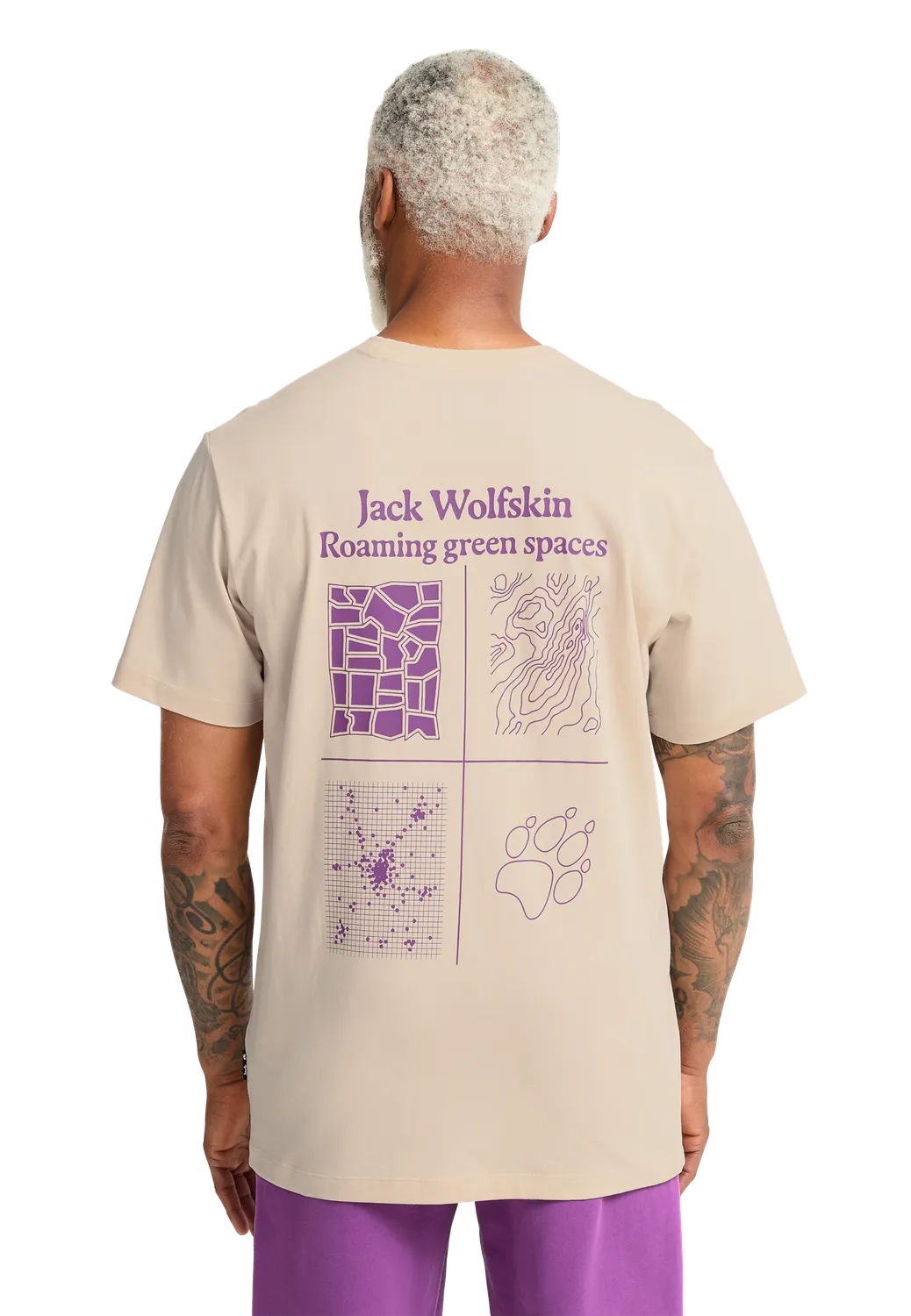 Jack Wolfskin Celebrate The Paw T M t-shirt homme coton