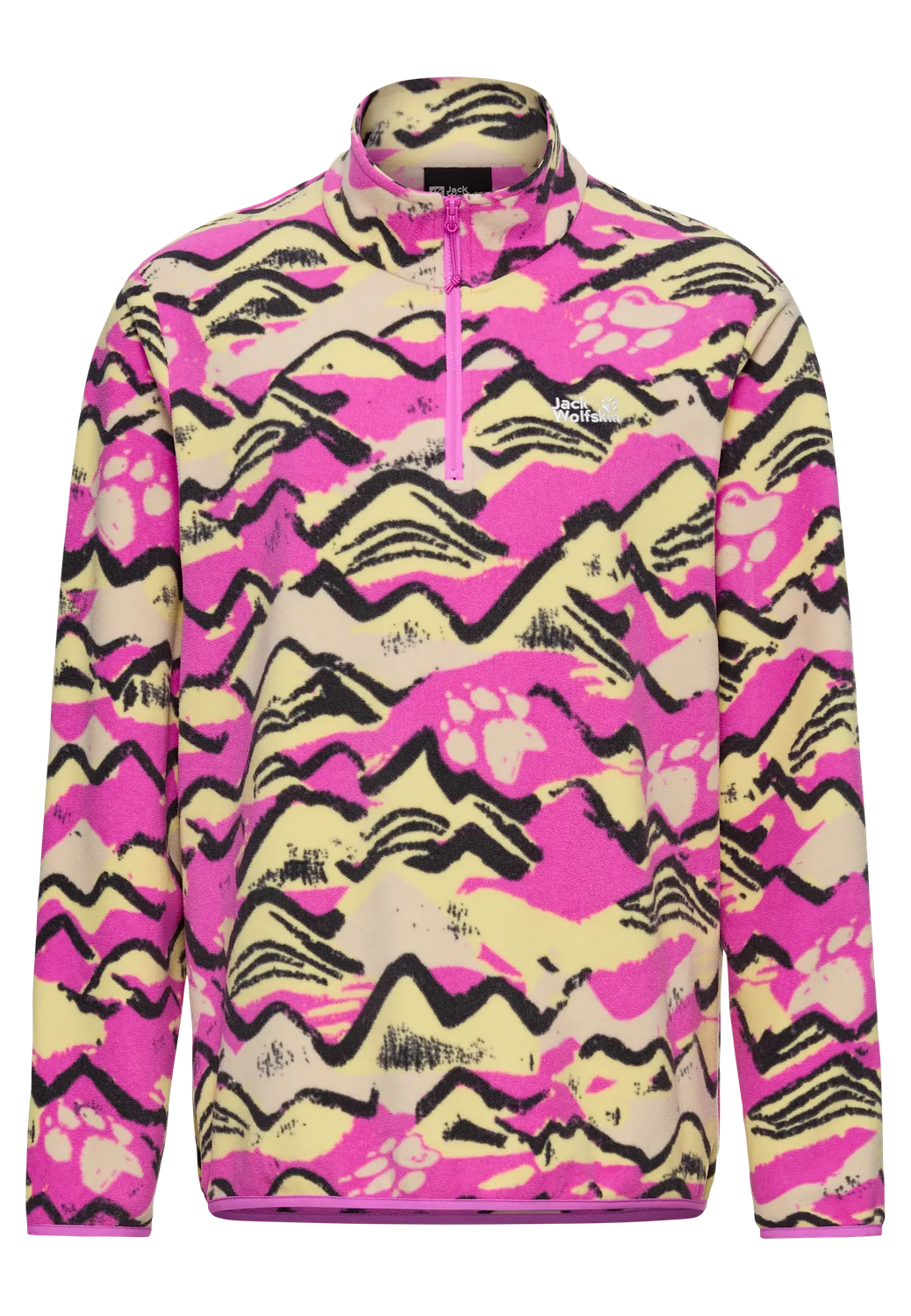 Jack Wolfskin Paw Era 100 Print polaire femme zippée