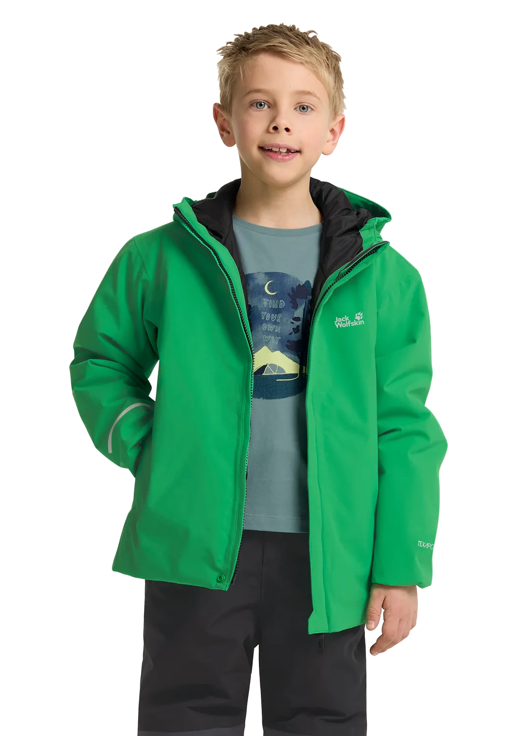 Jack Wolfskin Flowline Ski Jkt veste ski enfant 128 chaude
