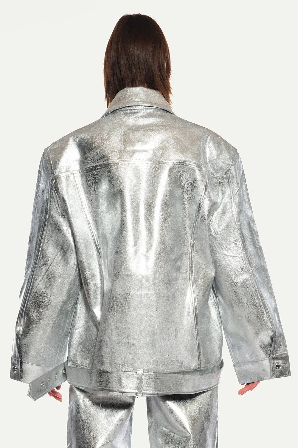 JEANNE FRIOT Delphine Silver Jacket veste jean argent
