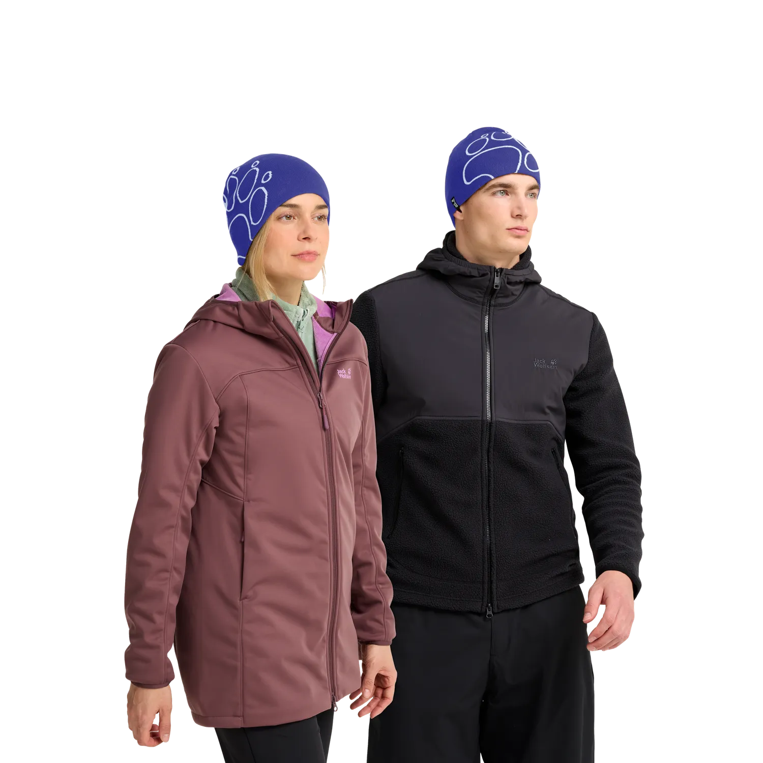 JACK WOLFSKIN PAW BEANIE bonnet chaud motif patte