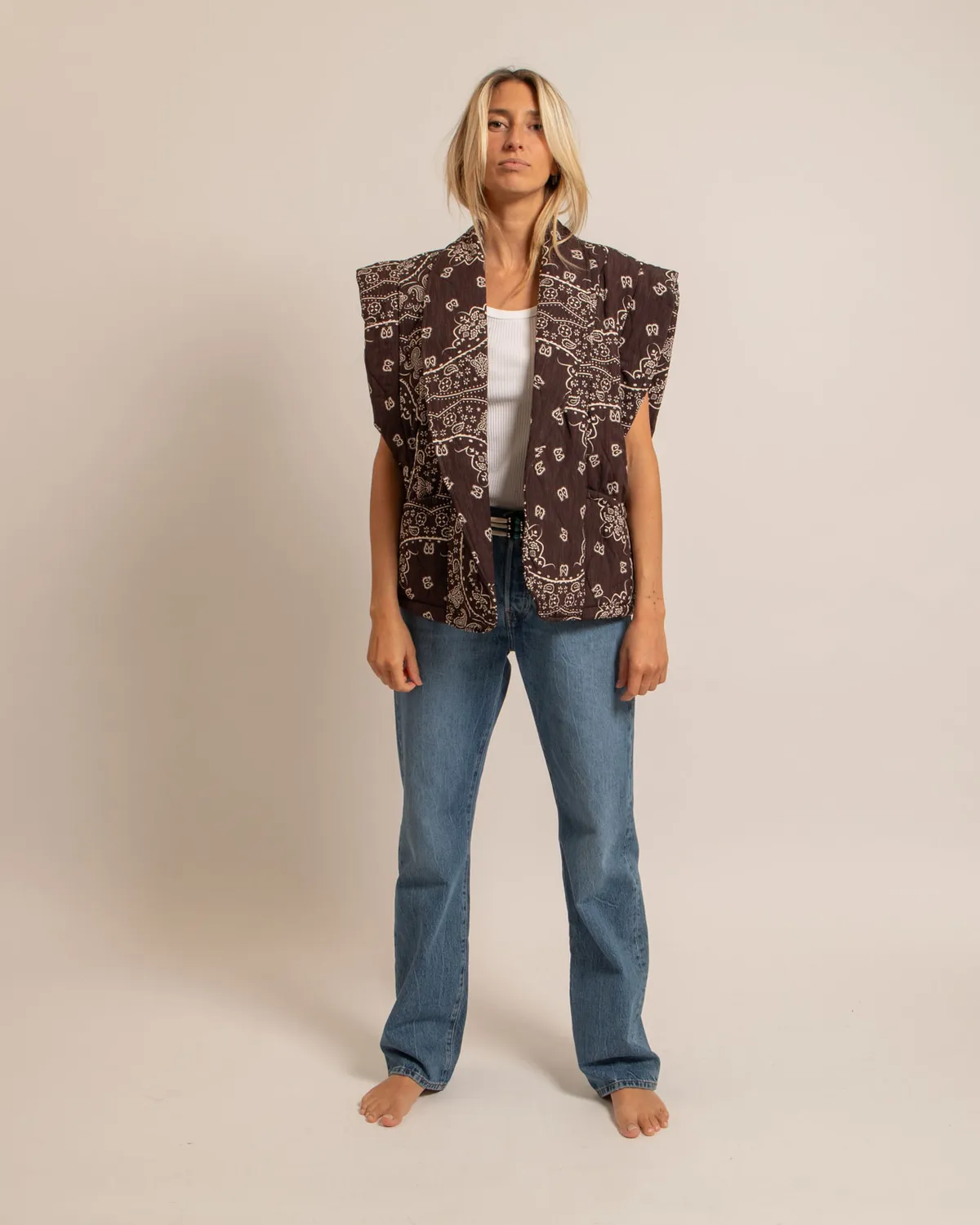 AOKYANOS Brooklyn Bandanas Chocolat gilet