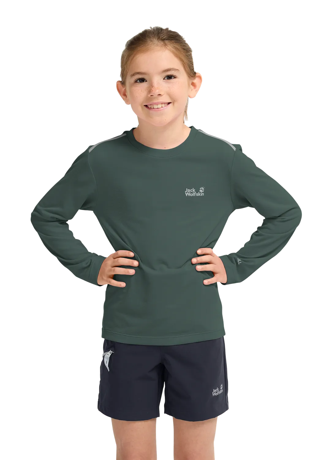 Jack Wolfskin Flare LS T K t-shirt enfant manches longues
