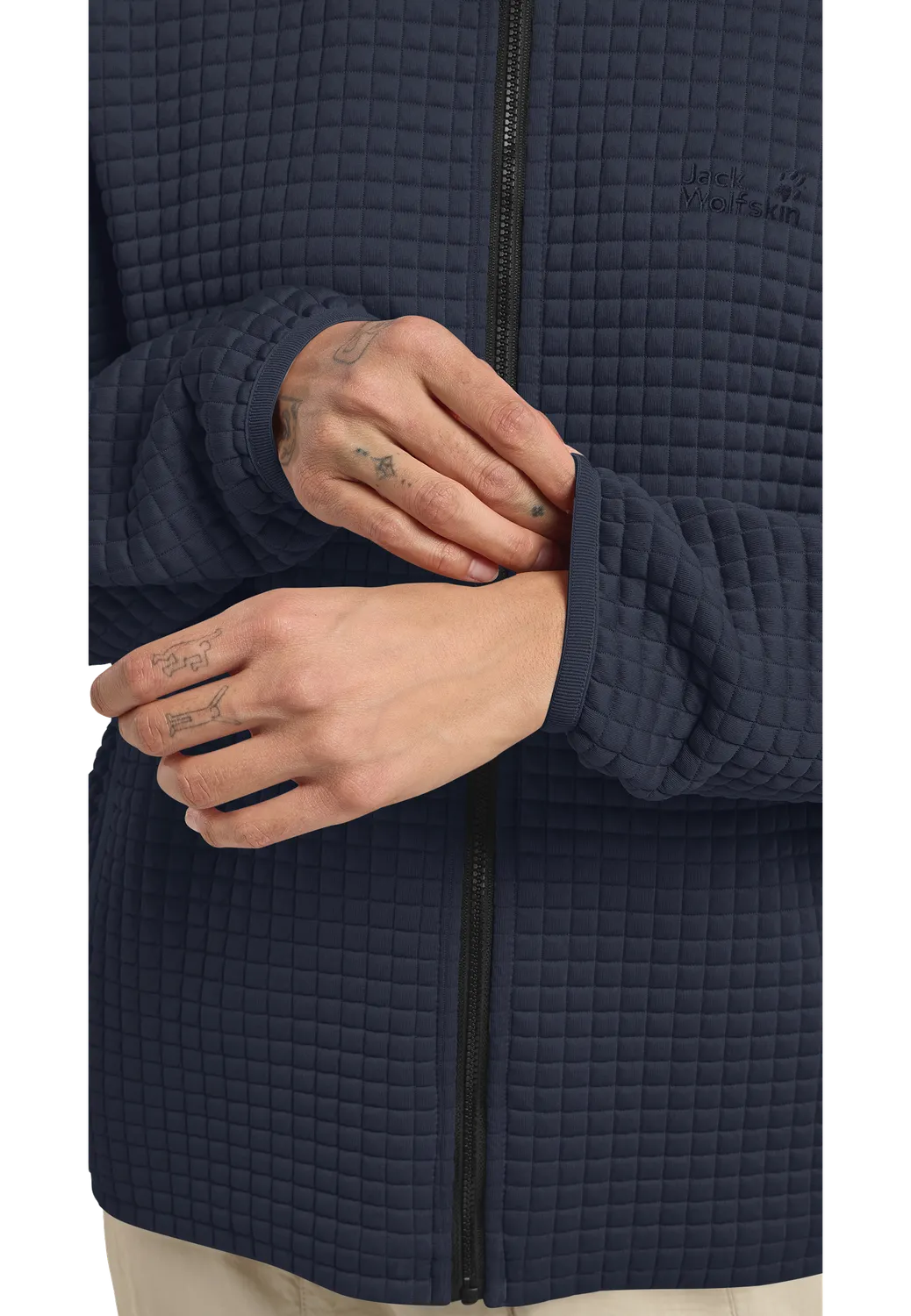 Jack Wolfskin Mogari Hooded FZ W polaire femme gaufrée
