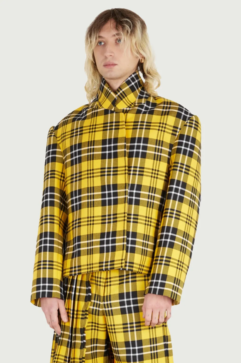 JEANNE FRIOT Clueless Jacket veste tartan laine upcyclée