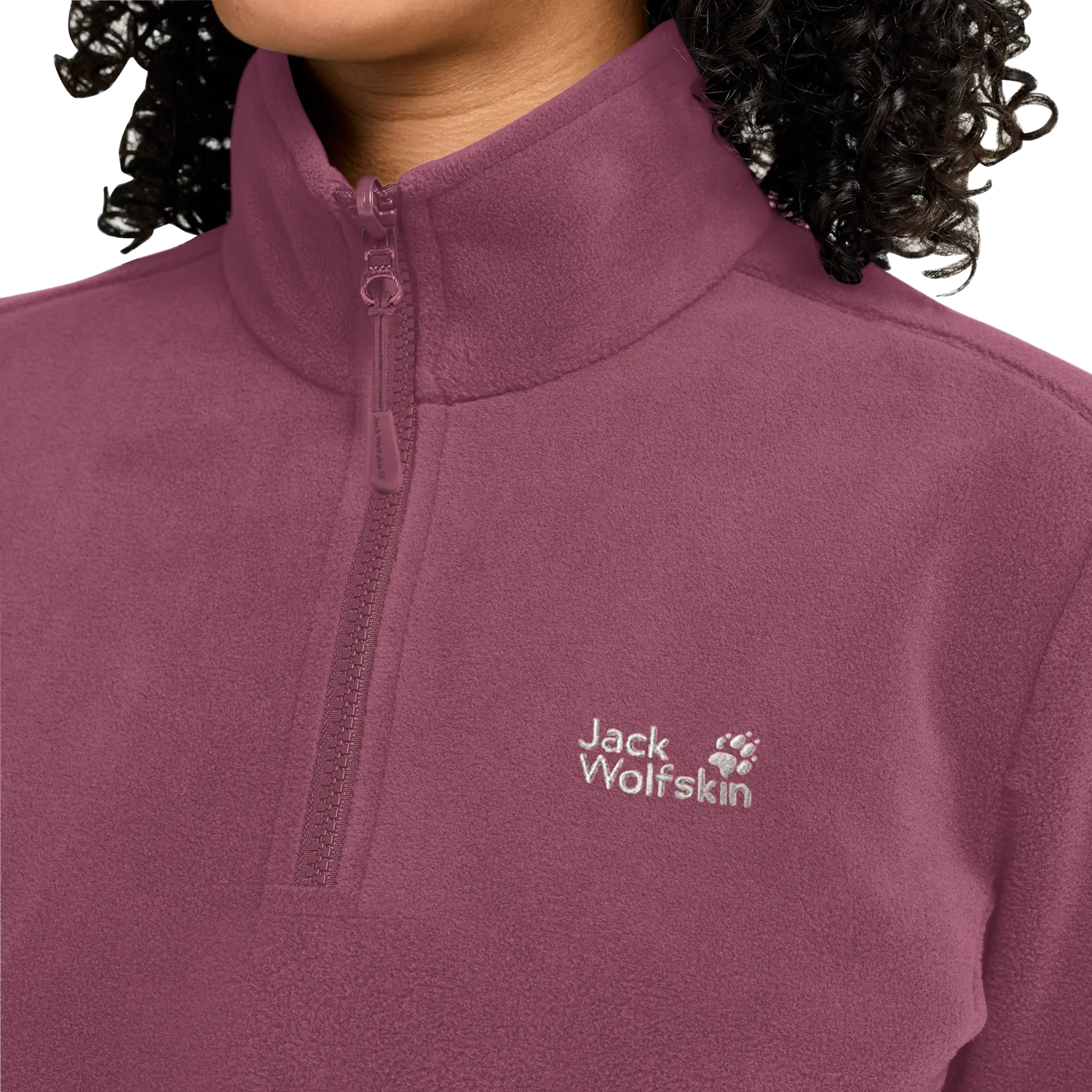 Jack Wolfskin Wild Rebel 200 HZ W pull polaire femme col zippé