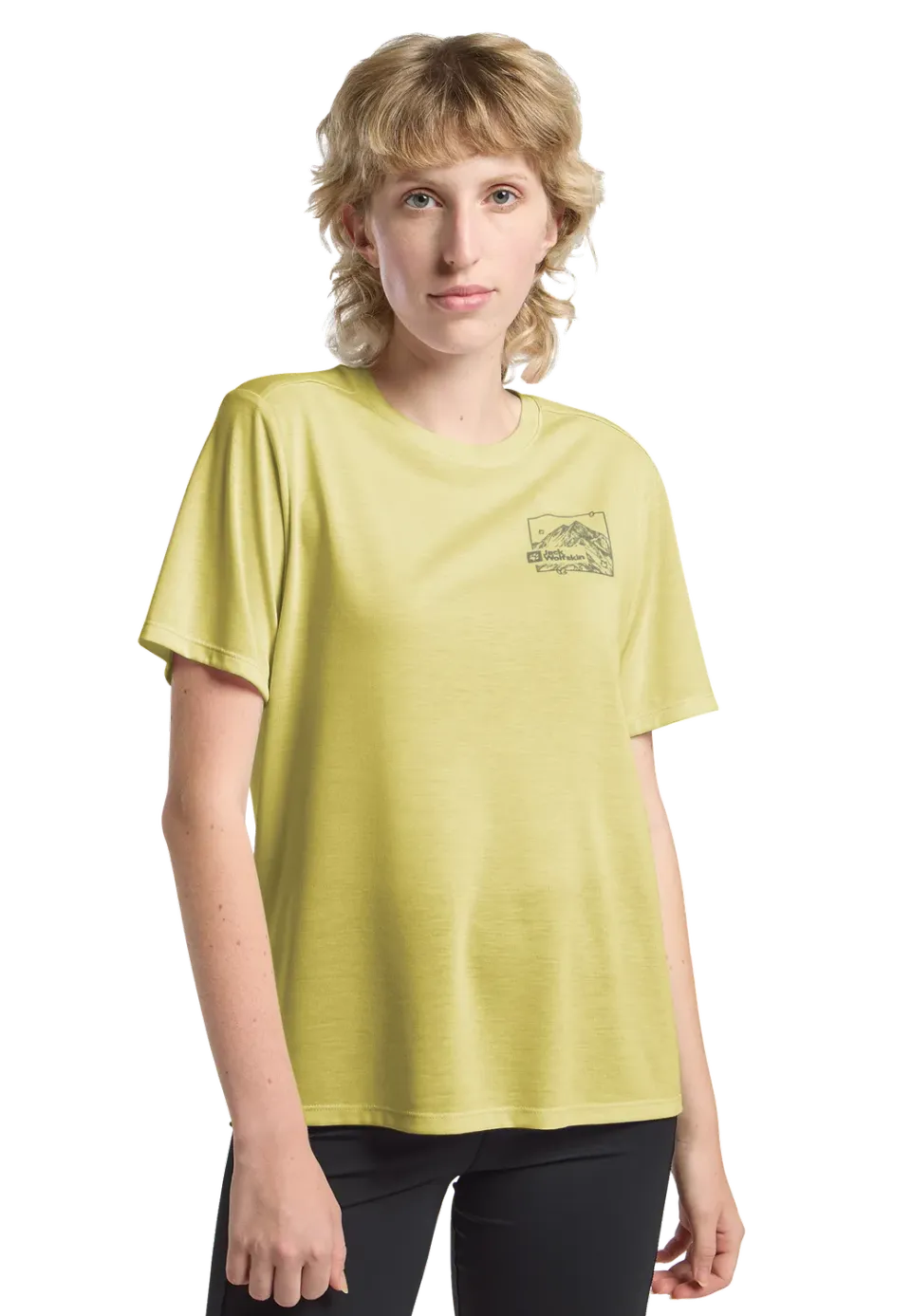 Jack Wolfskin Vonnan Graphic T W t-shirt femme anti-odeur