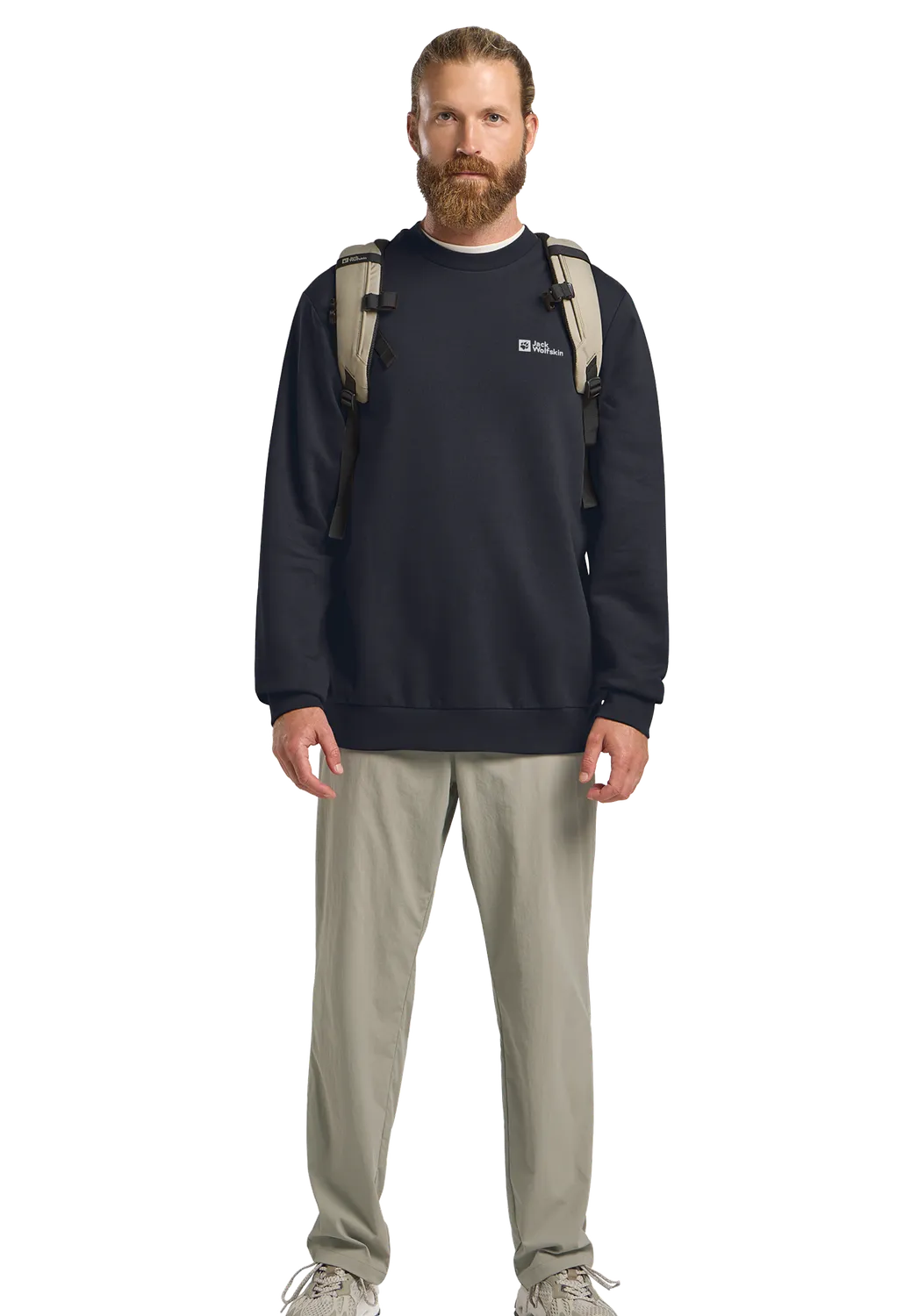 Jack Wolfskin Essential Crewneck M sweat homme coton
