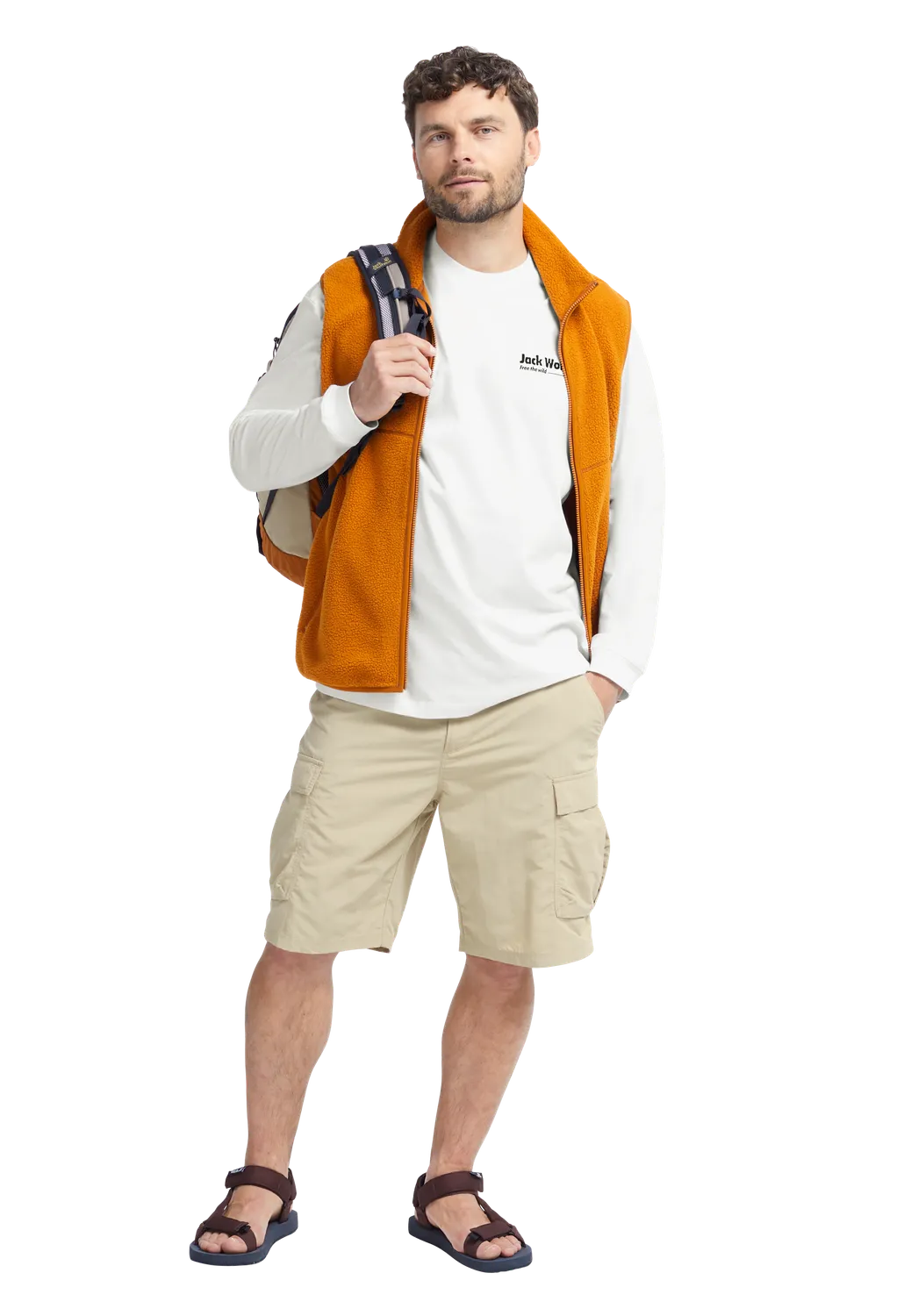 Jack Wolfskin Confident LS T M t-shirt homme coton manches longues