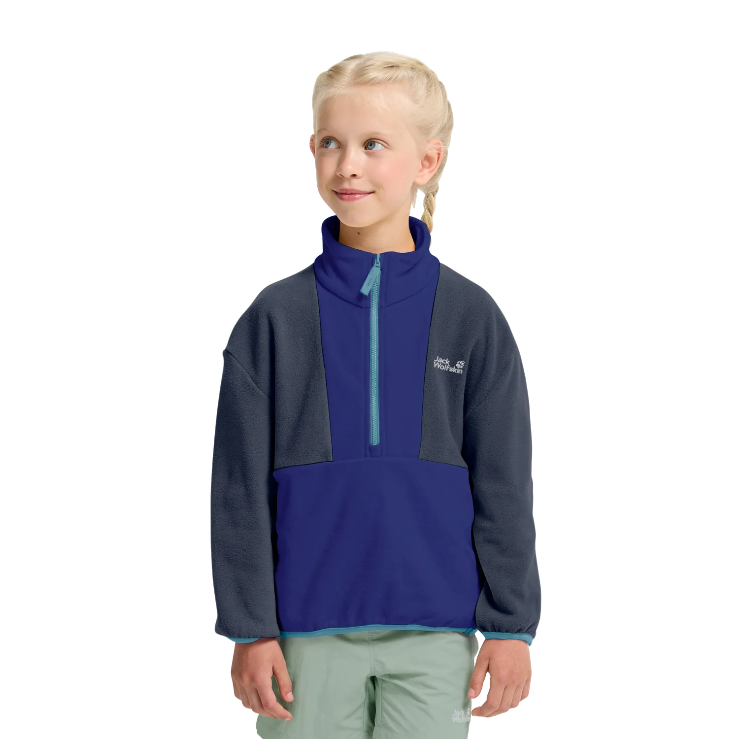 Jack Wolfskin Colorblock Taunus HZ K pull enfant polaire