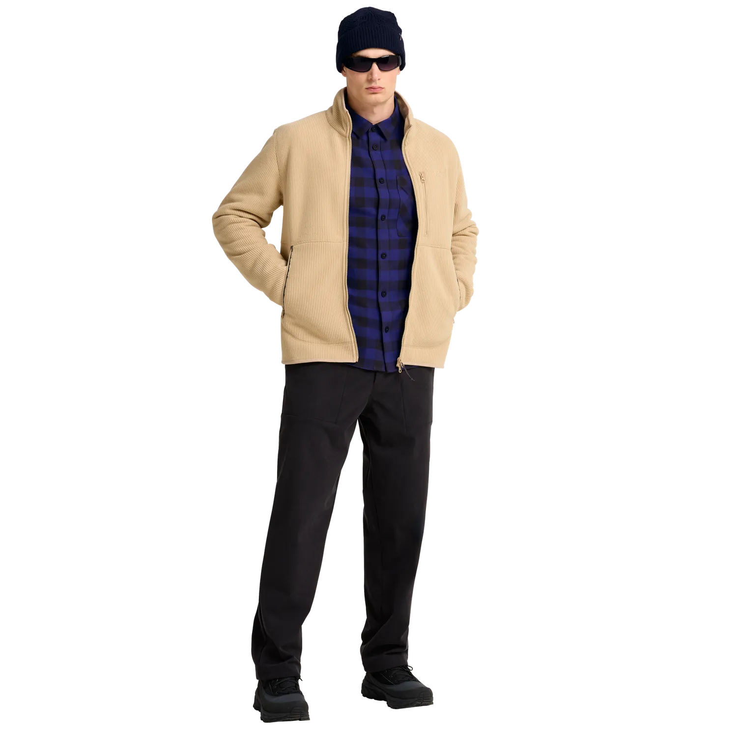 Jack Wolfskin Lite Flannel Shirt chemise homme M carreaux coton