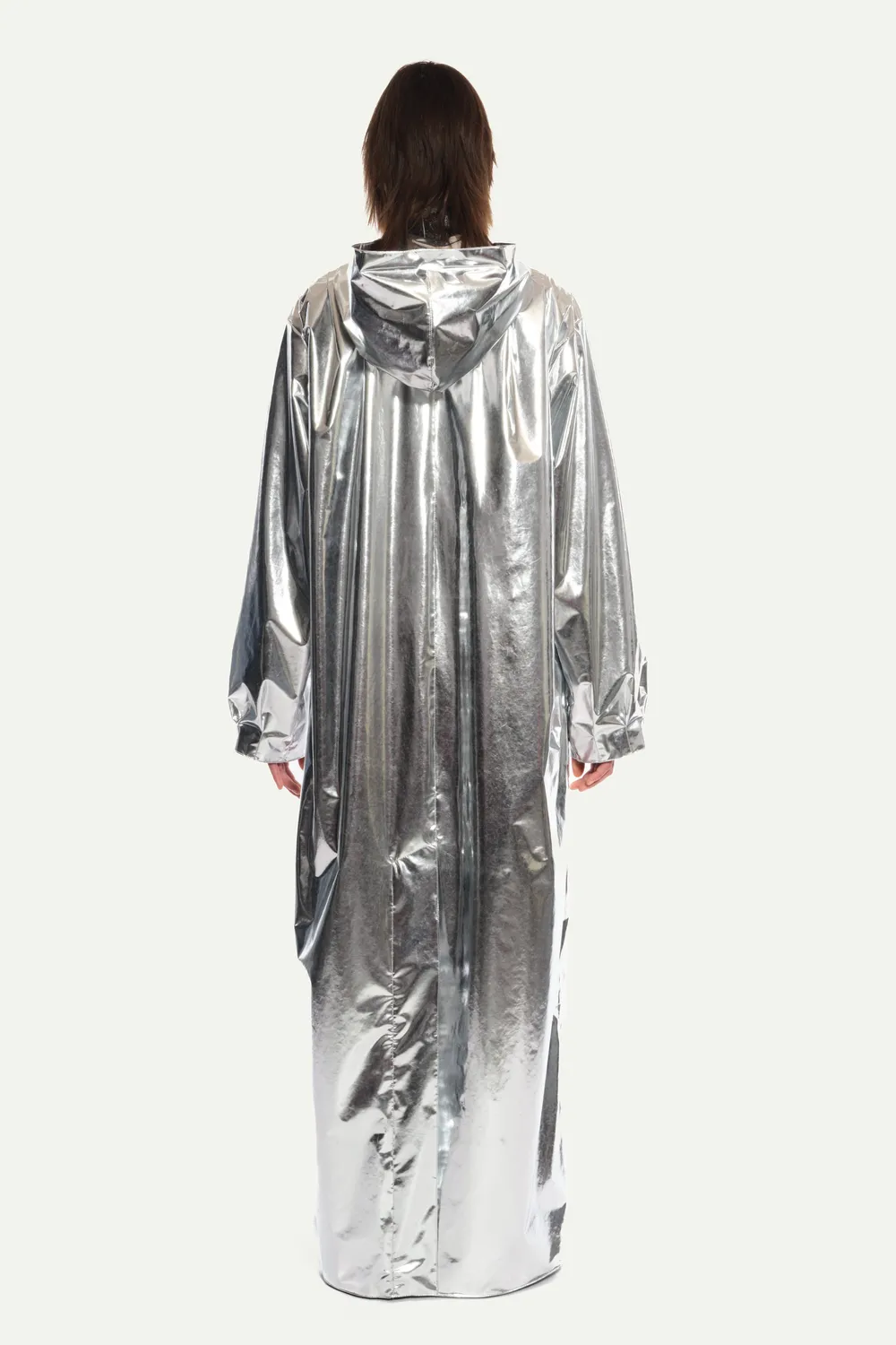 JEANNE FRIOT Silver Windbreaker coupe-vent argent