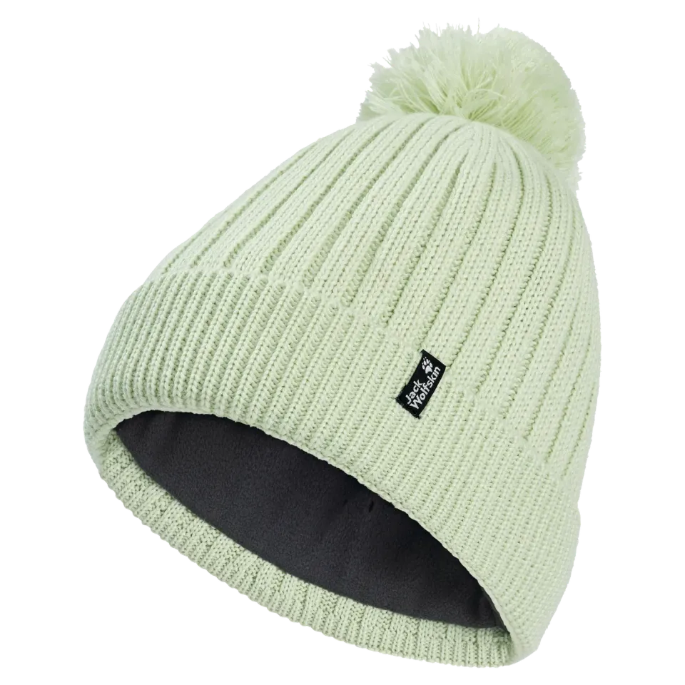 Jack Wolfskin Pom Pom Beanie bonnet laine coupe-vent