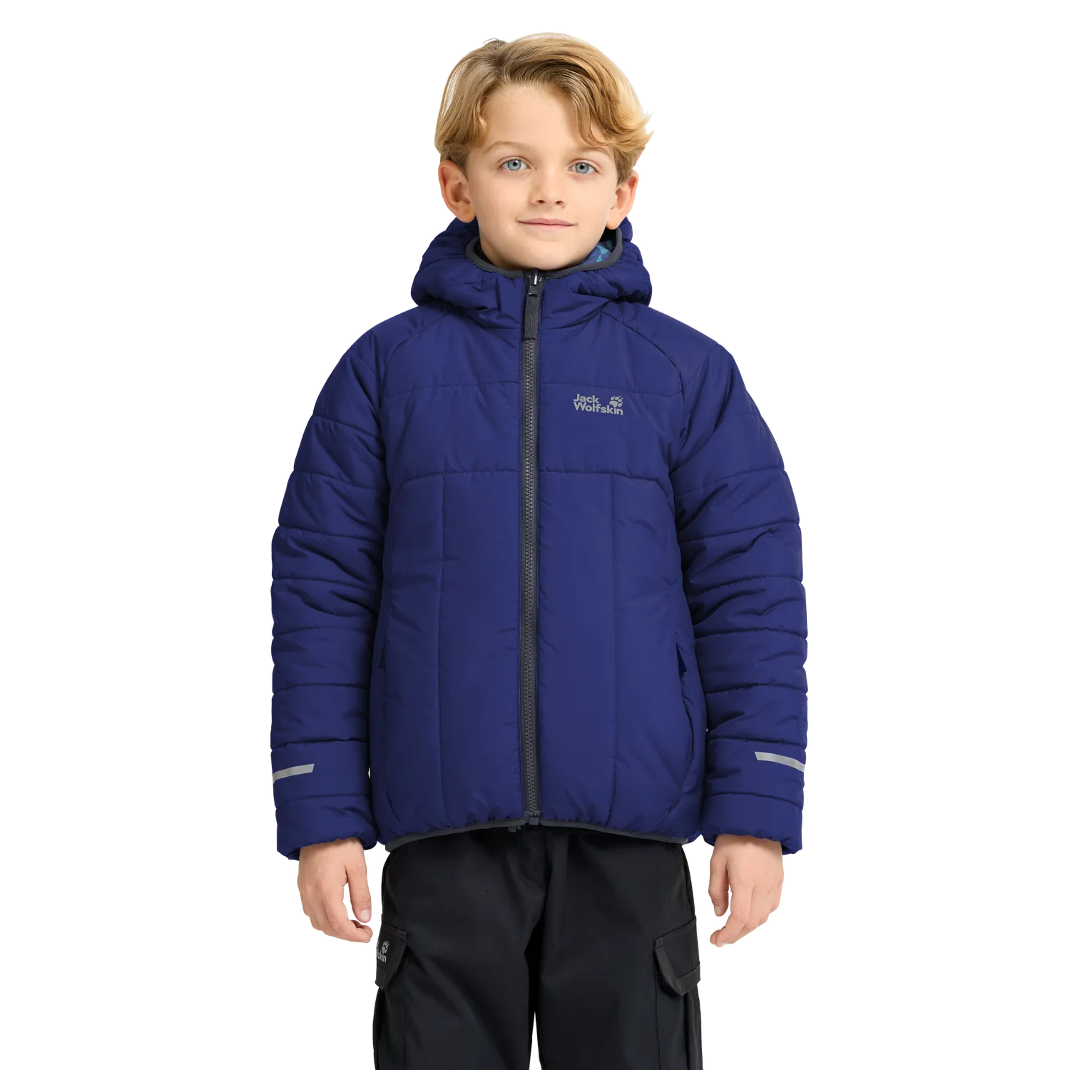 Jack Wolfskin Zenon Twist Hooded veste hiver enfant réversible