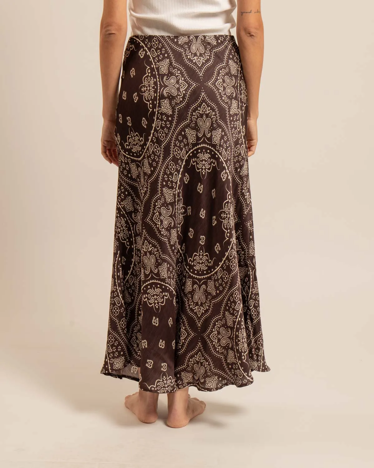 AOKYANOS Hamilton jupe longue Bandana Chocolat