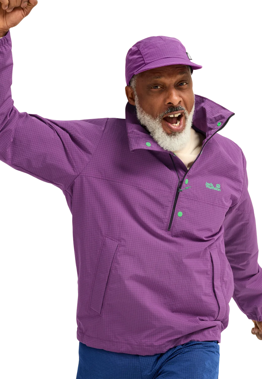 Jack Wolfskin Find The Wild Overhead M sweat coupe-vent