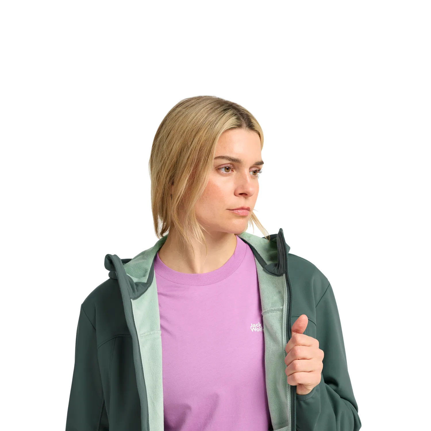 Jack Wolfskin Windhain 2 Hoody W veste coupe-vent femme déperlante