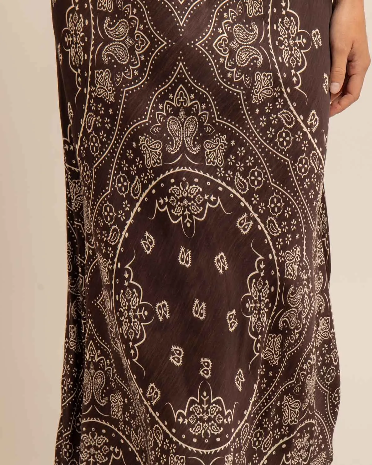 AOKYANOS Hamilton jupe longue Bandana Chocolat