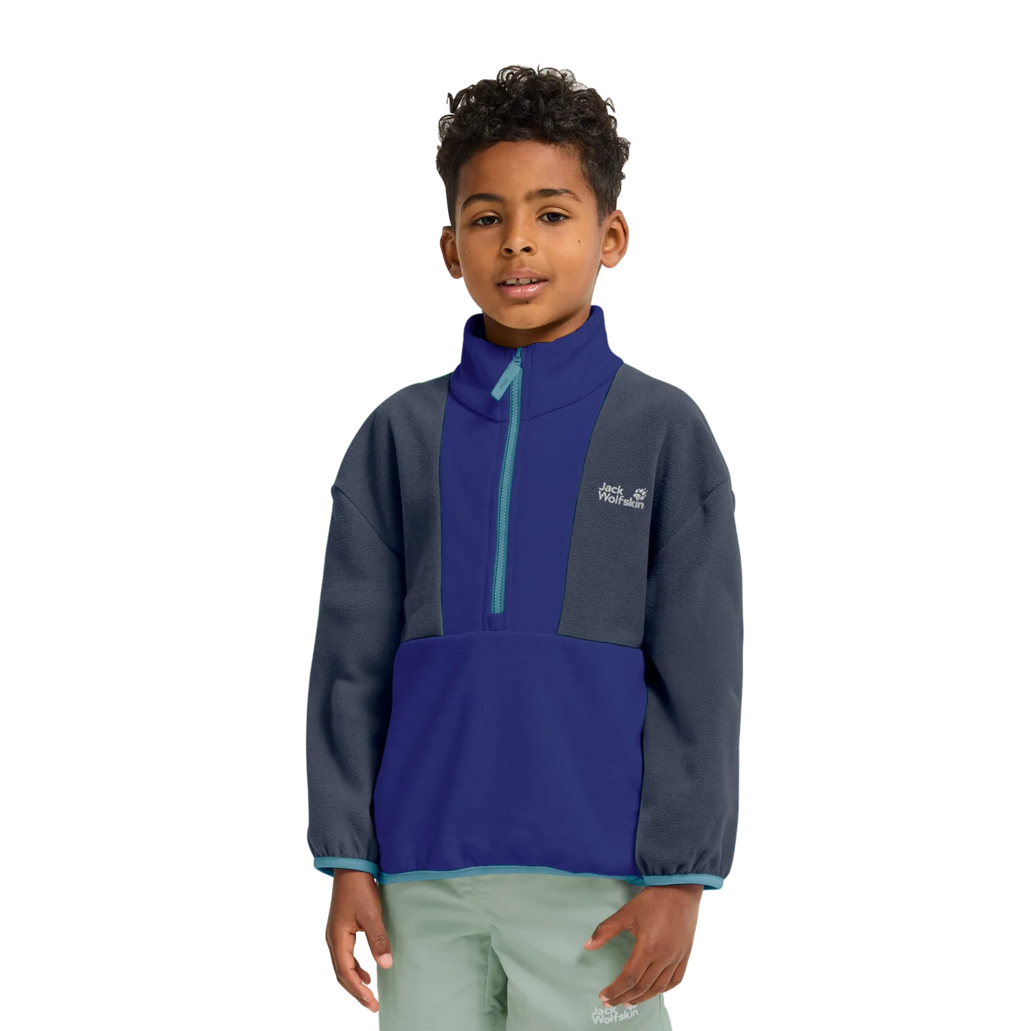 Jack Wolfskin Colorblock Taunus HZ K pull enfant polaire