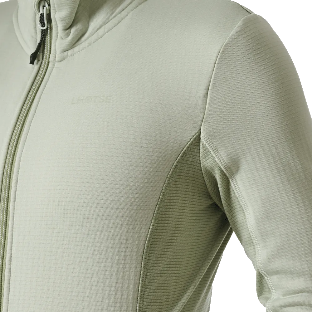 LHOTSE Greta polaire aloe grid zippée