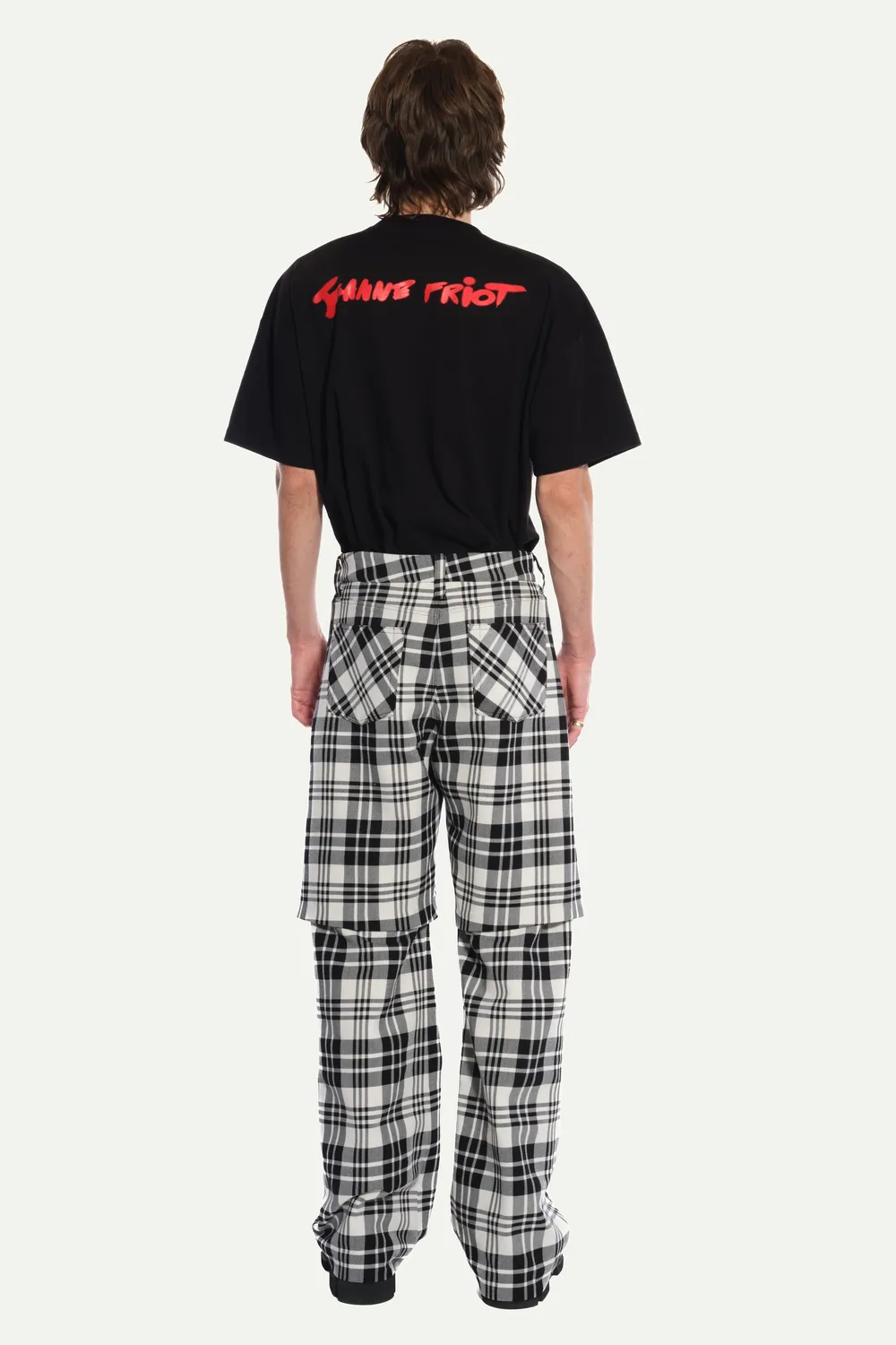 Jeanne Friot Tartan Double pantalon large M