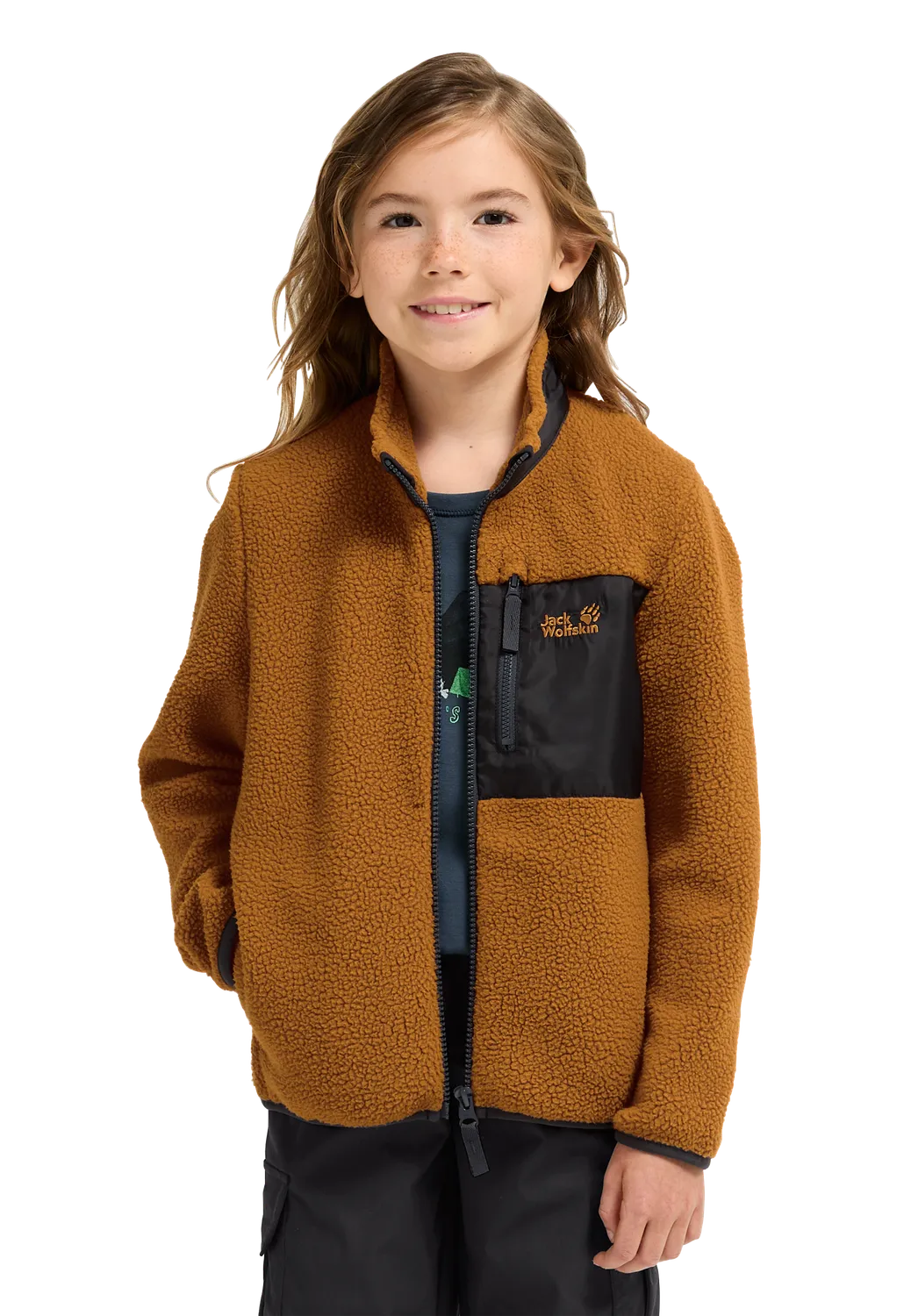 Jack Wolfskin Lite Curl FZ K veste polaire enfant chaude