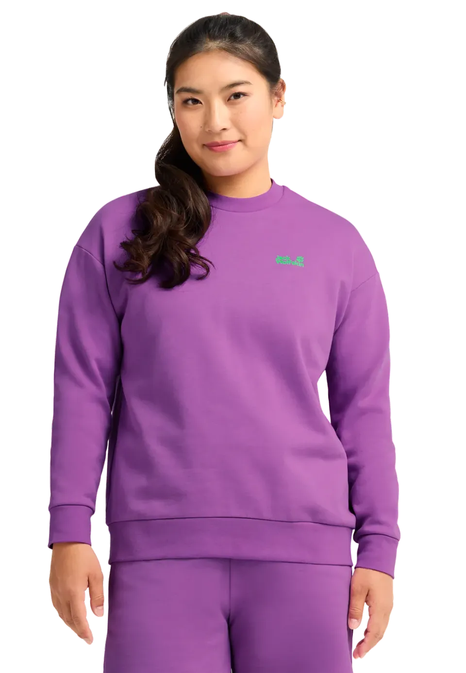 Jack Wolfskin Celebrate Paw Crewneck W sweat femme col rond coton